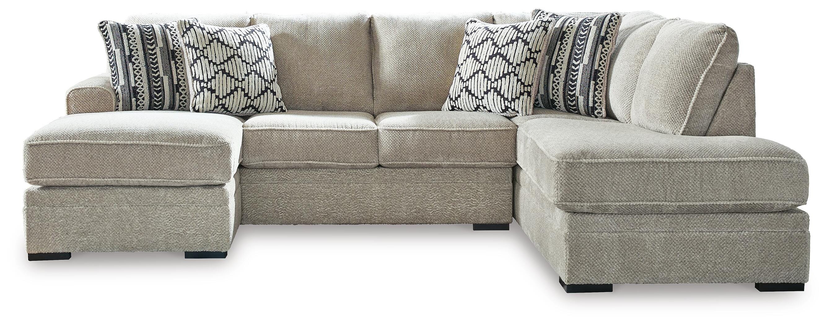 Calnita Sectional with Chaise - Luxury Home Furniture (MI)