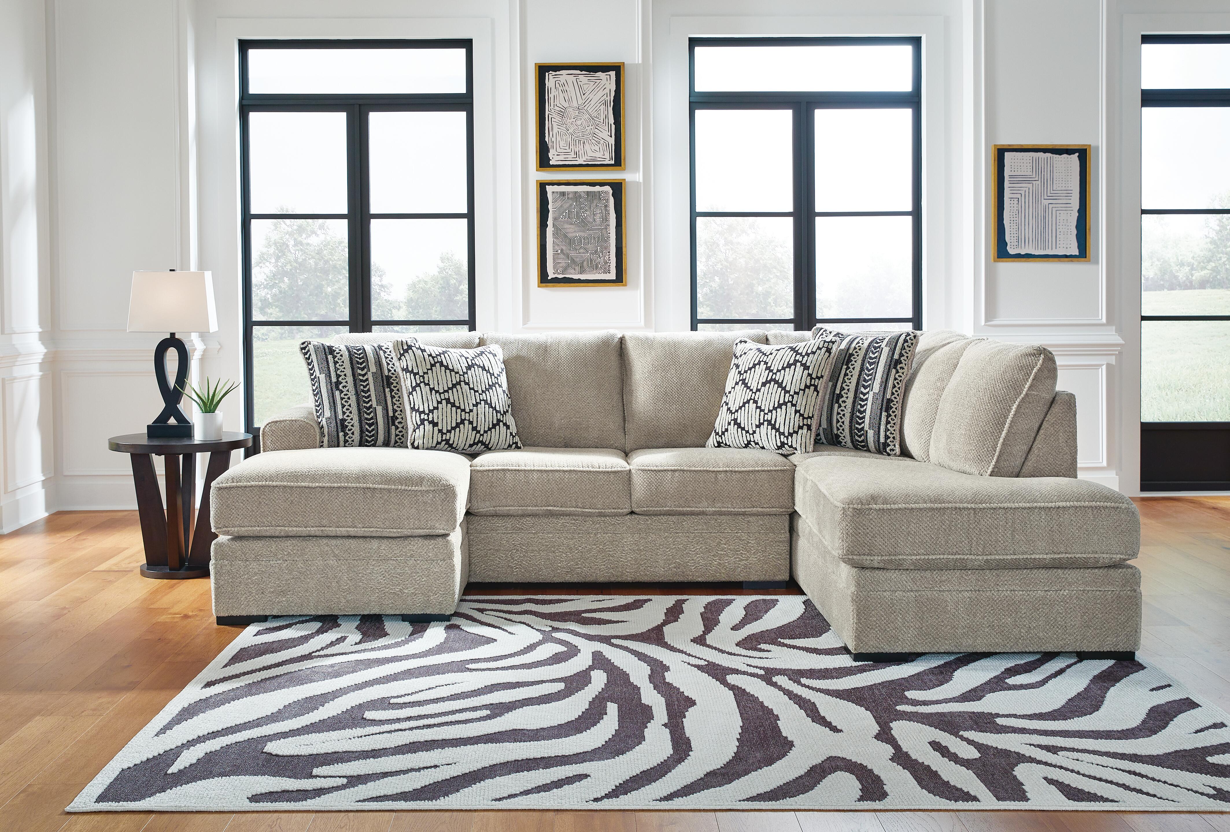 Calnita Sectional with Chaise - Luxury Home Furniture (MI)