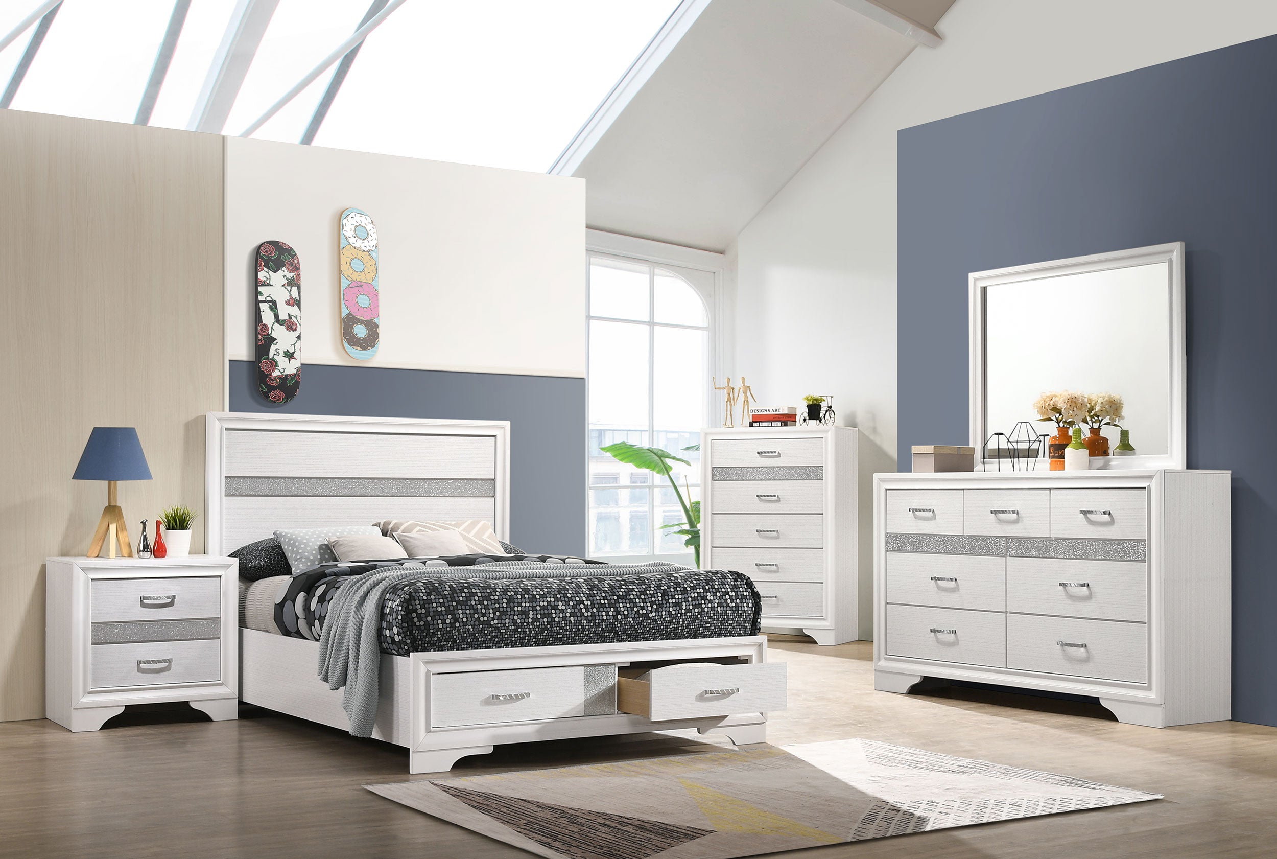 Miranda Panel Platform Storage Bed - Luxury Home Furniture (MI)