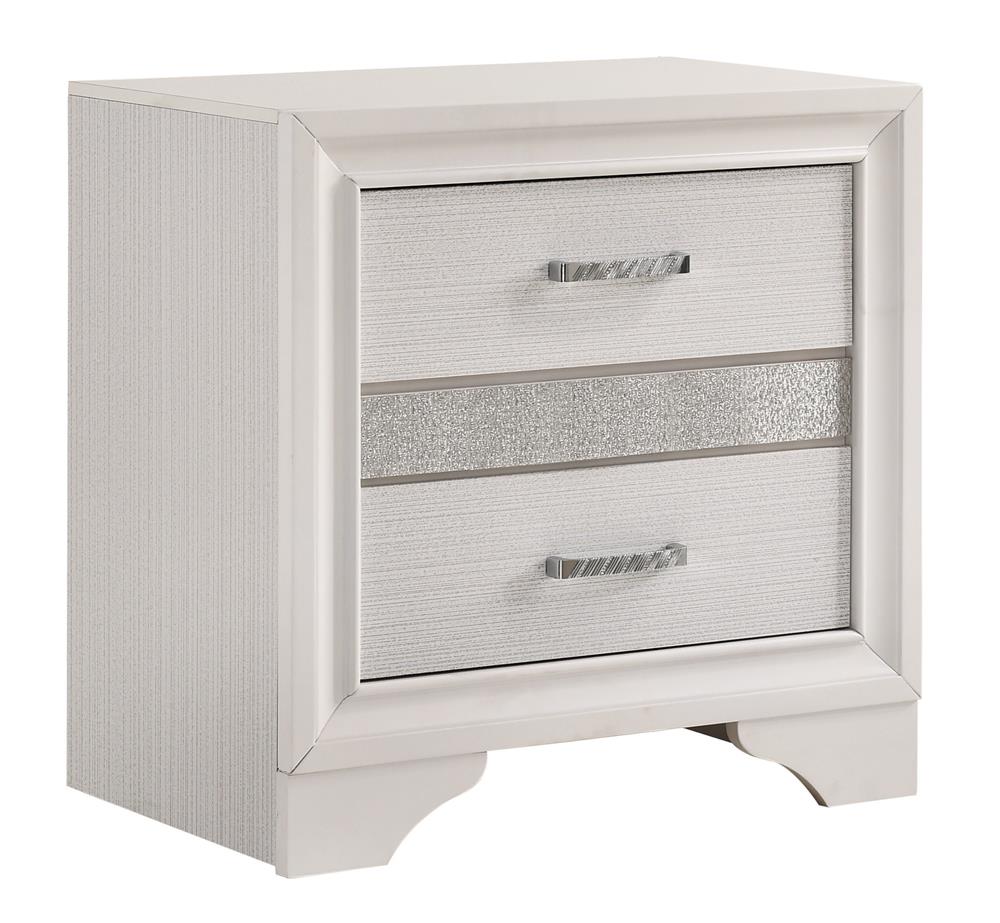 Miranda 2-drawer Nightstand Tray White - Luxury Home Furniture (MI)