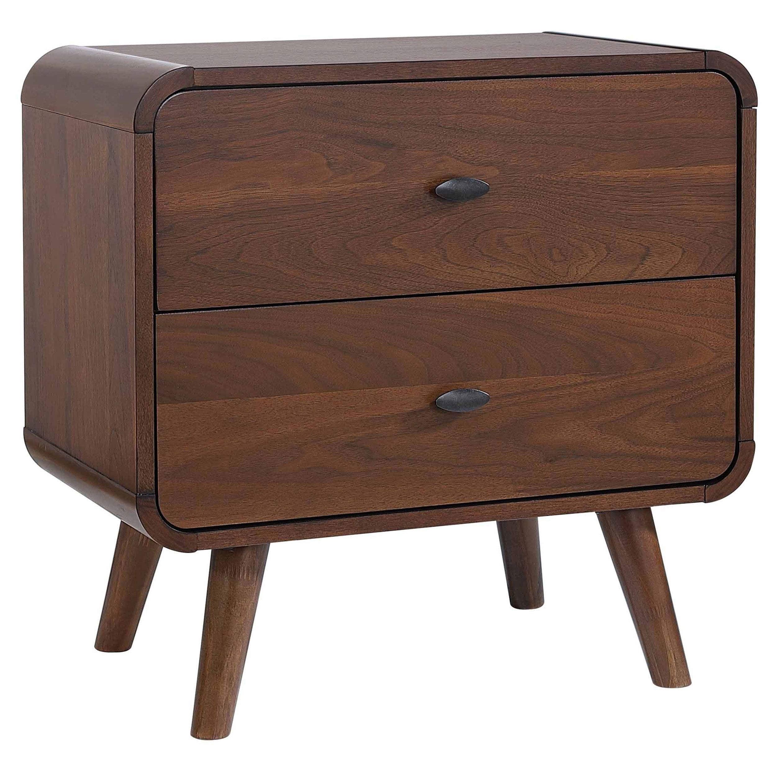 Robyn 2-drawer Nightstand Dark Walnut - Luxury Home Furniture (MI)