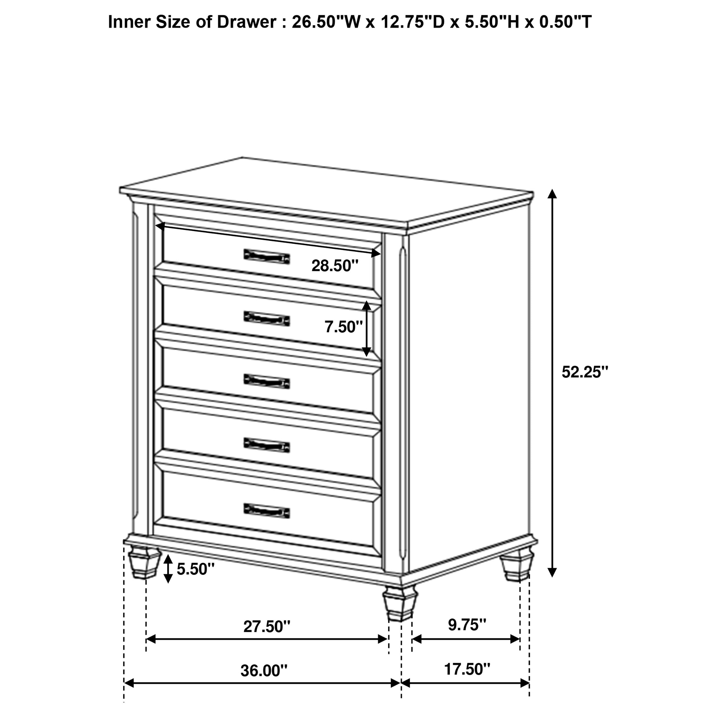 Franco Bedroom Set - Luxury Home Furniture (MI)
