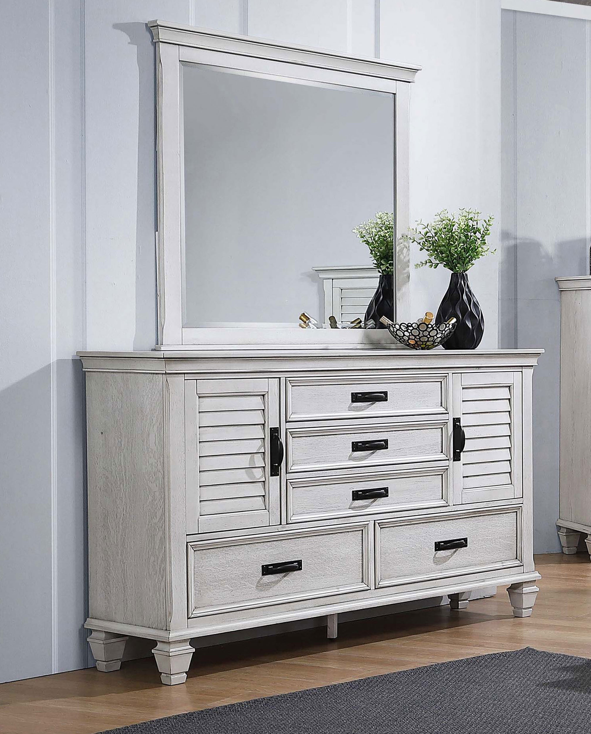 Franco Dresser with Mirror - Luxury Home Furniture (MI)