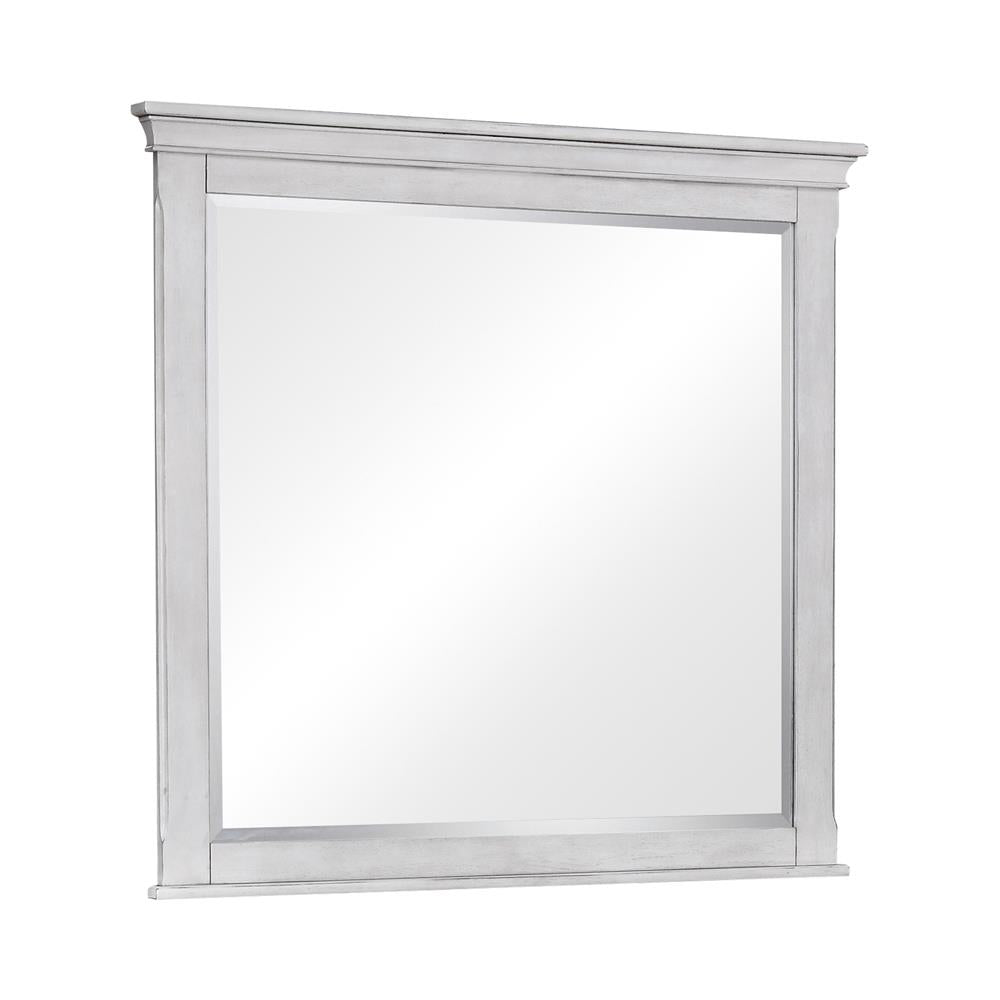 Franco Rectangular Dresser Mirror Antique White - Luxury Home Furniture (MI)