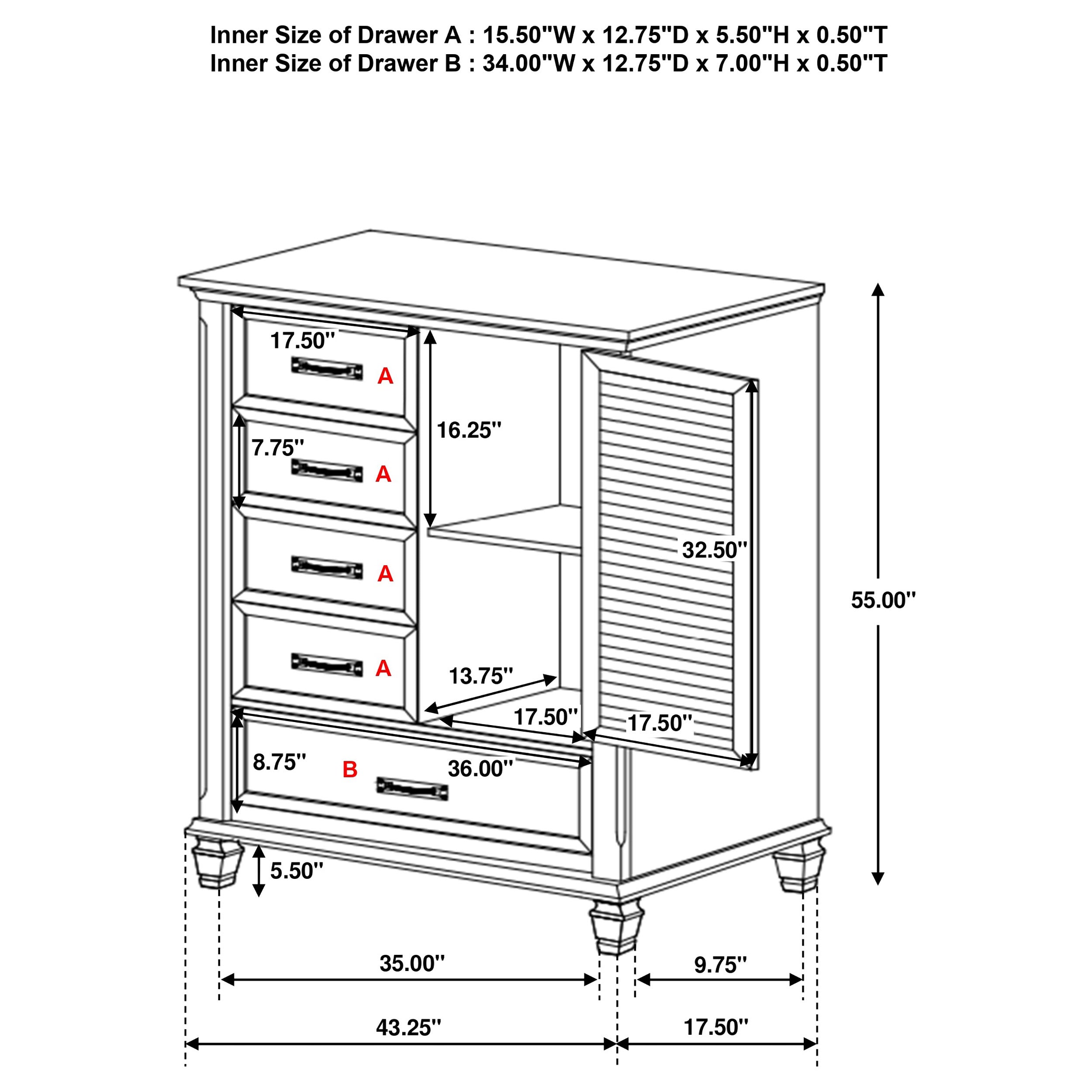 Franco Door Chest - Luxury Home Furniture (MI)