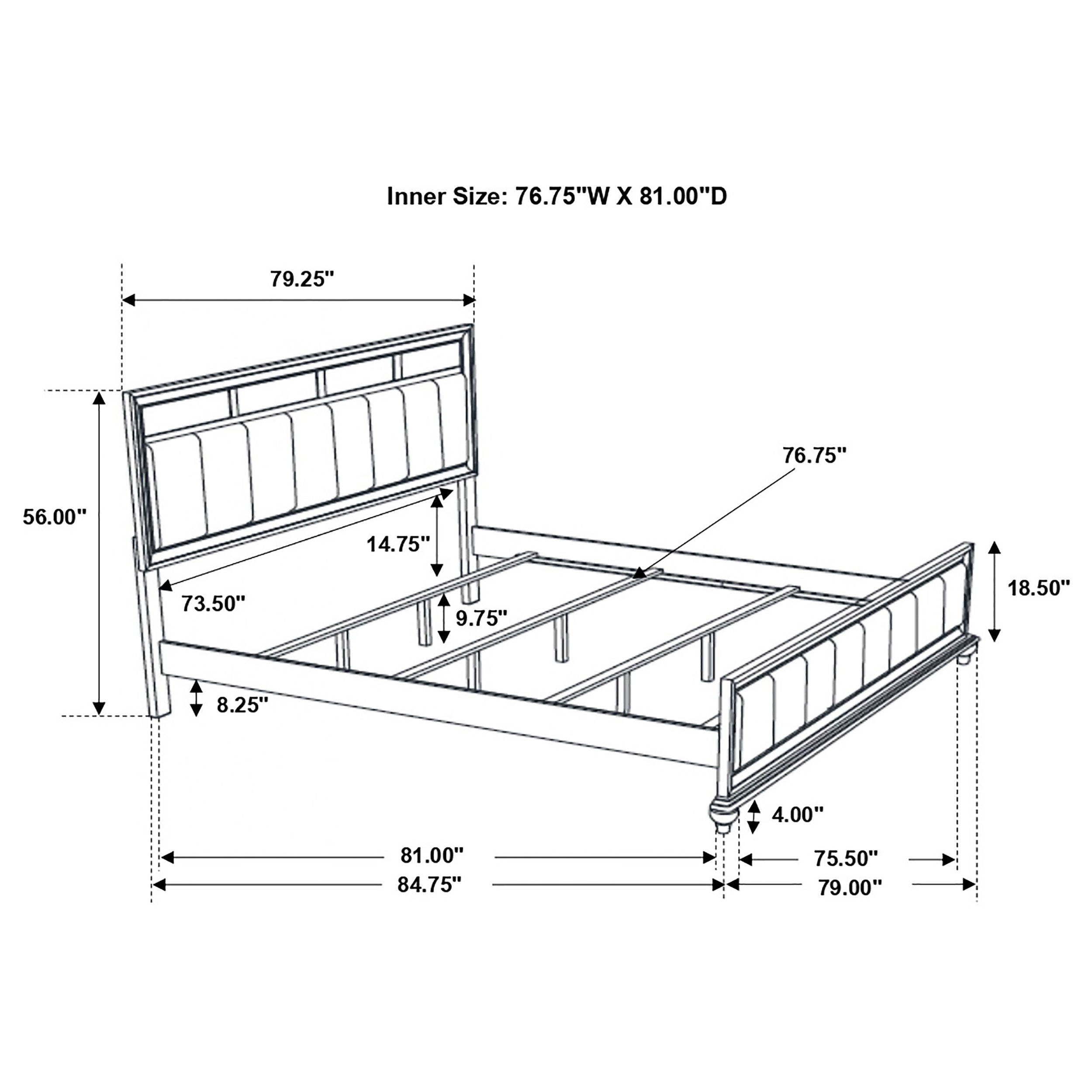 Barzini Panel Bed - Luxury Home Furniture (MI)