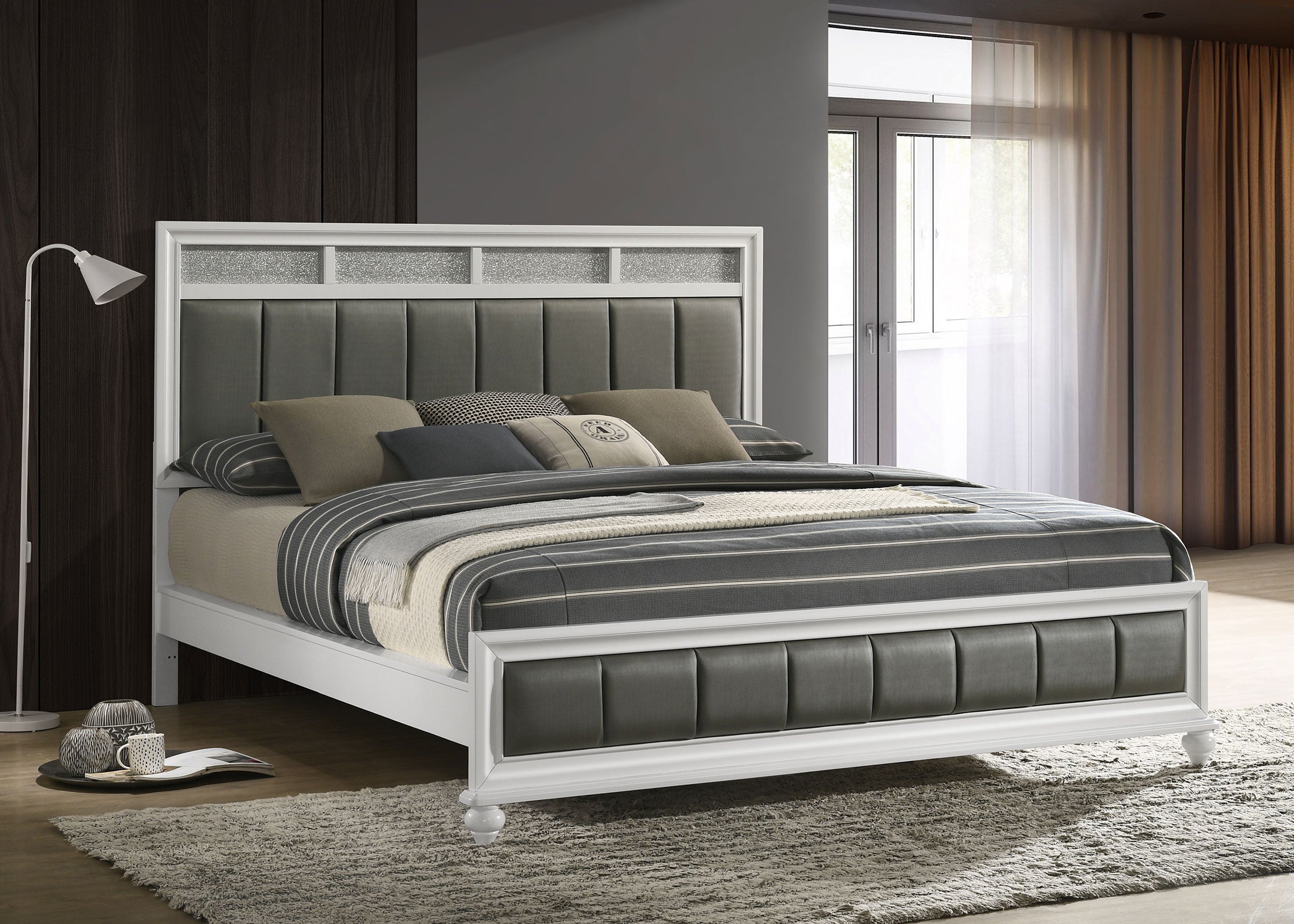 Barzini Panel Bed - Luxury Home Furniture (MI)