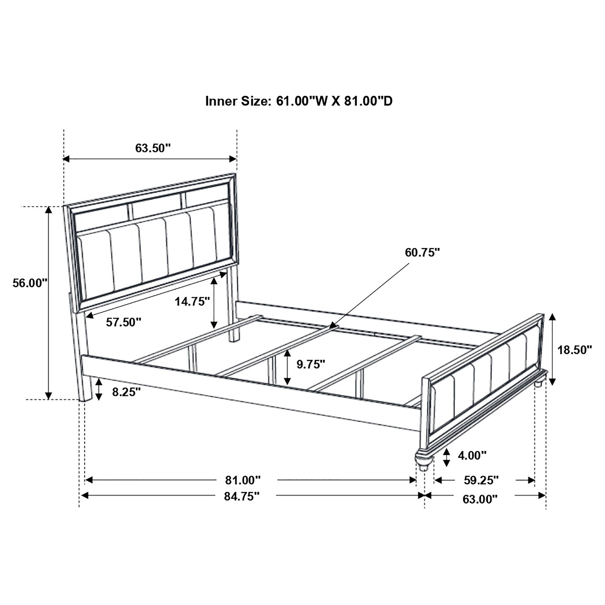 Barzini Panel Bed - Luxury Home Furniture (MI)
