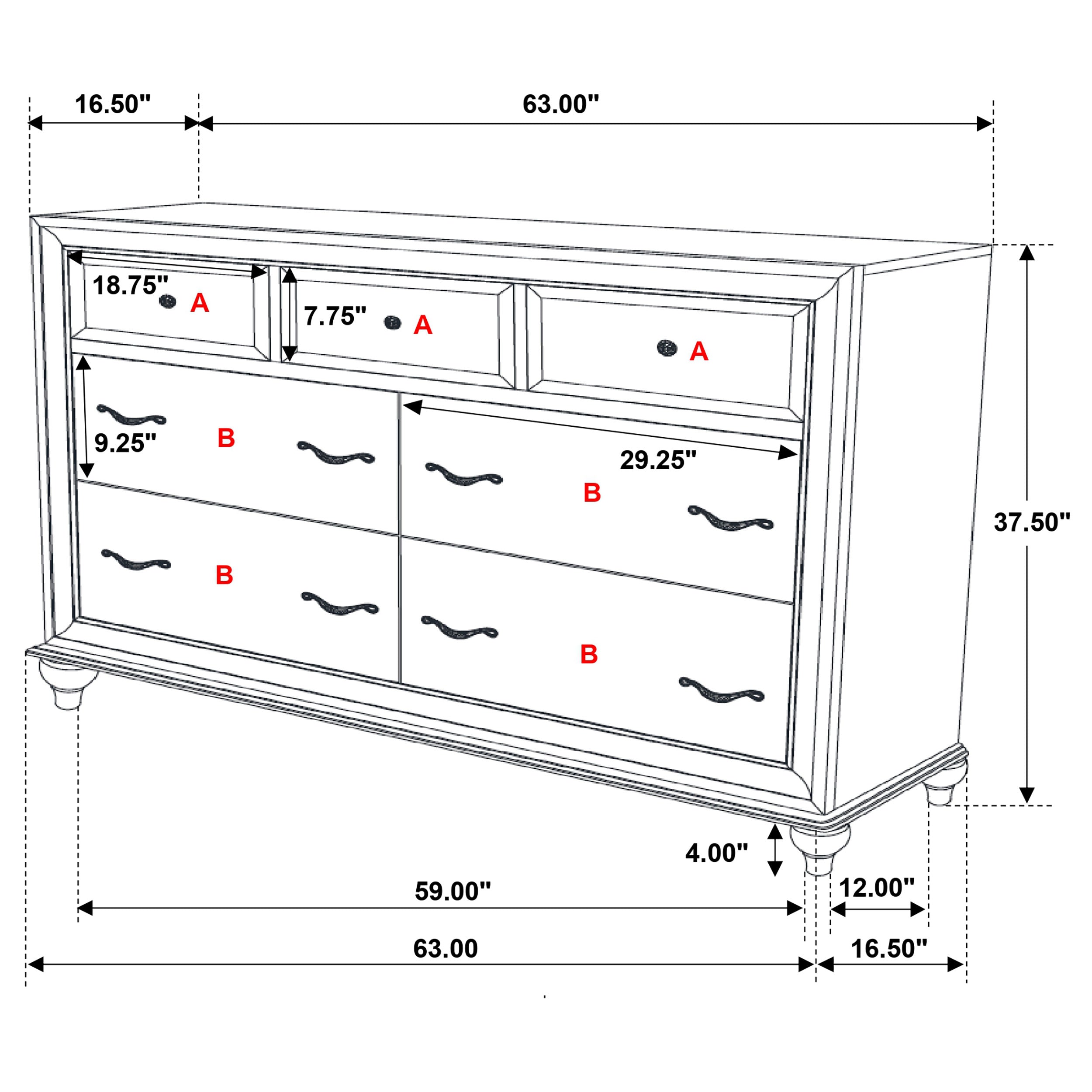 Barzini Dresser - Luxury Home Furniture (MI)