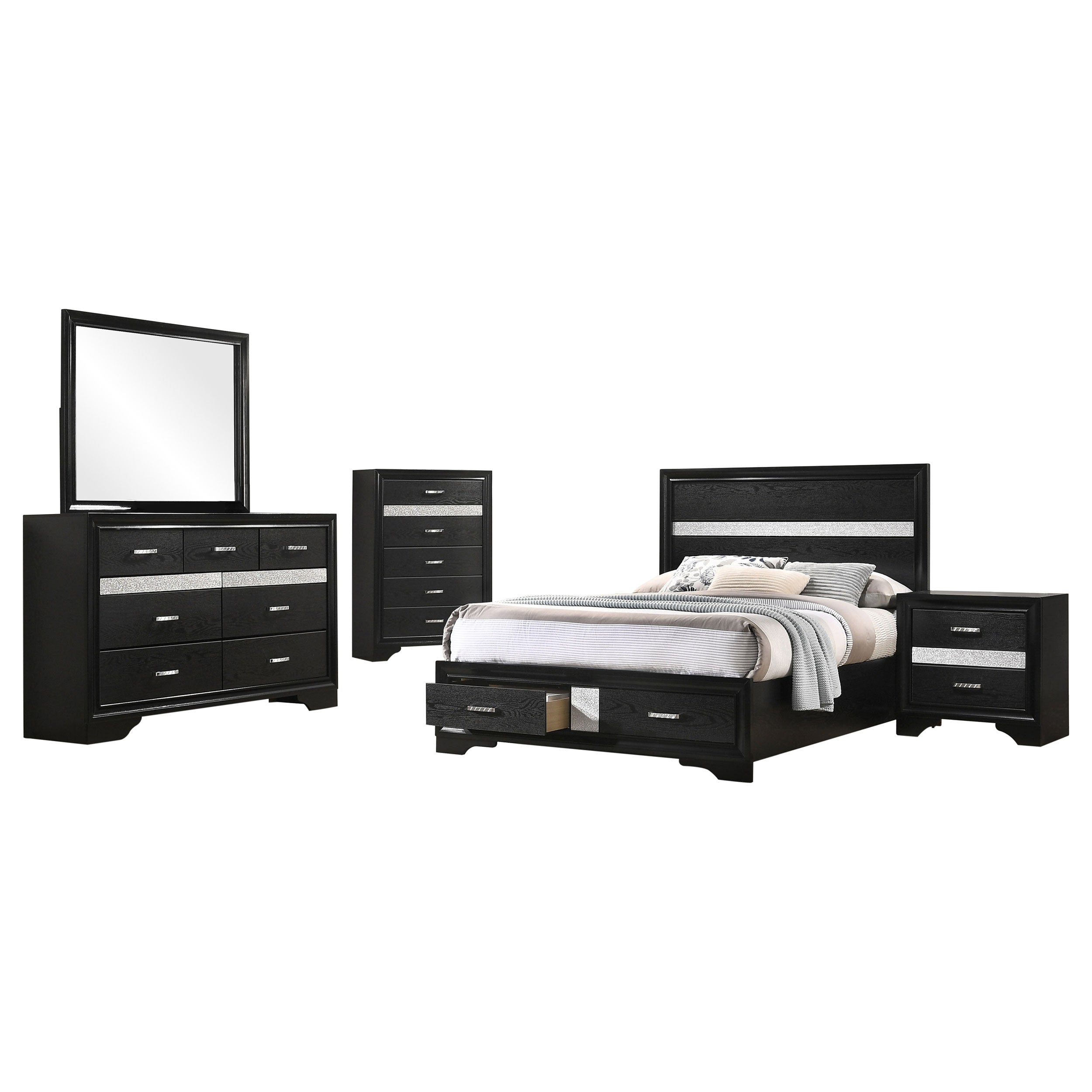 Miranda Bedroom Set with Storage - Luxury Home Furniture (MI)