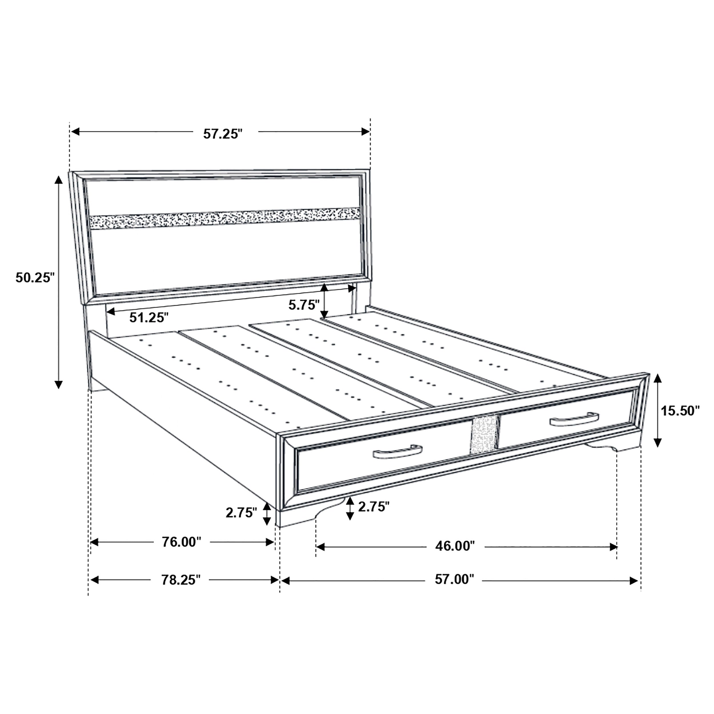 Miranda Panel Platform Storage Bed - Luxury Home Furniture (MI)