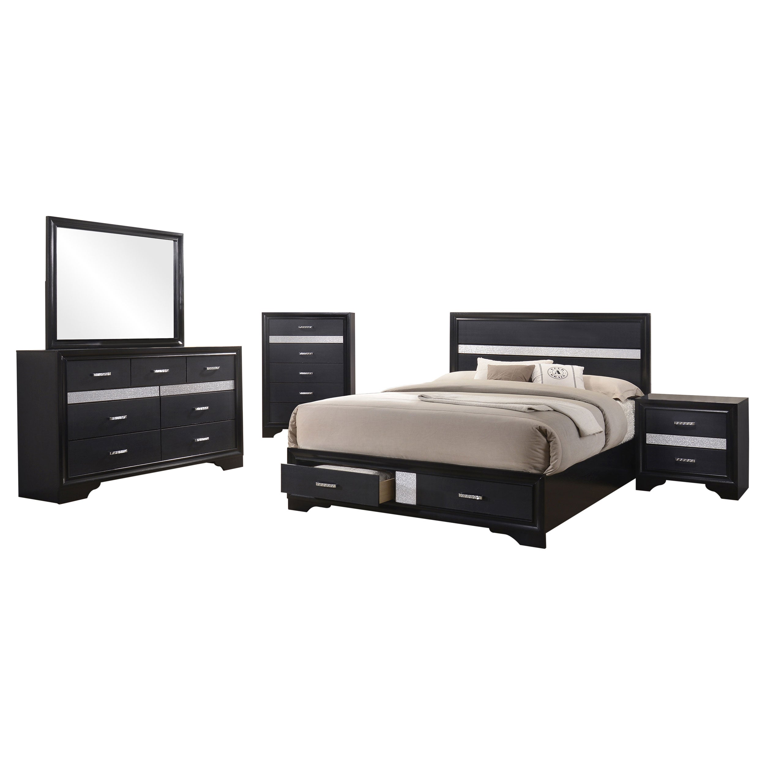 Miranda Bedroom Set with Storage - Luxury Home Furniture (MI)