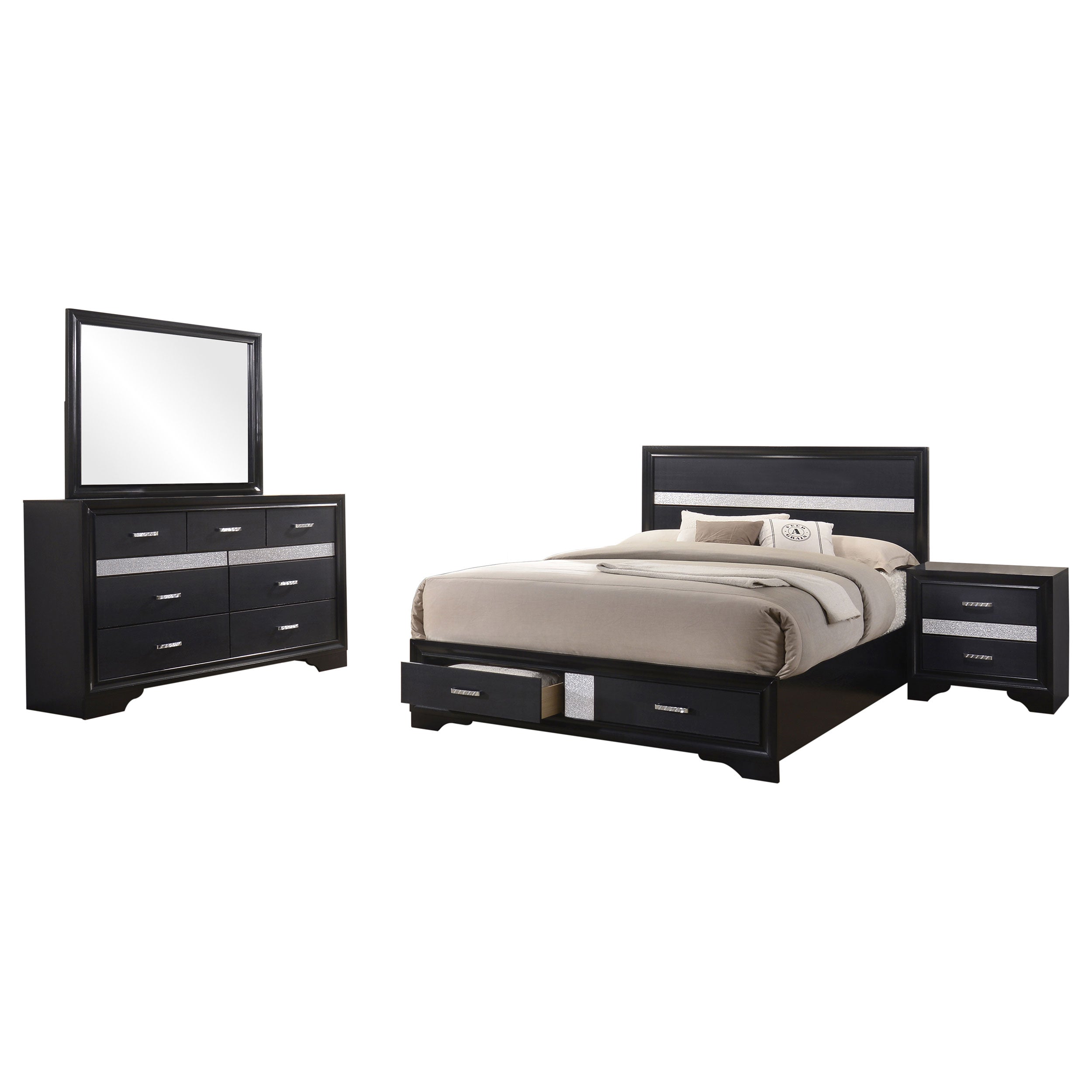 Miranda Bedroom Set with Storage - Luxury Home Furniture (MI)