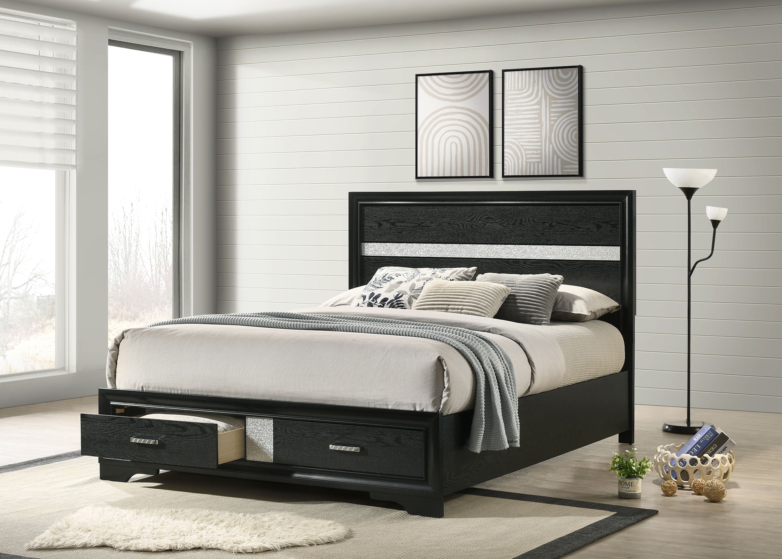 Miranda Panel Platform Storage Bed - Luxury Home Furniture (MI)