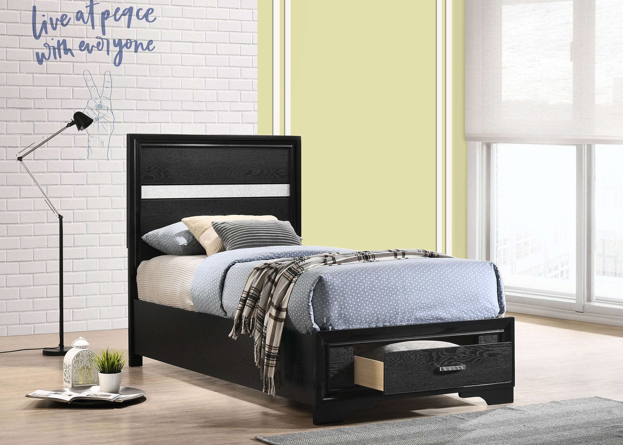 Miranda Panel Platform Storage Bed - Luxury Home Furniture (MI)
