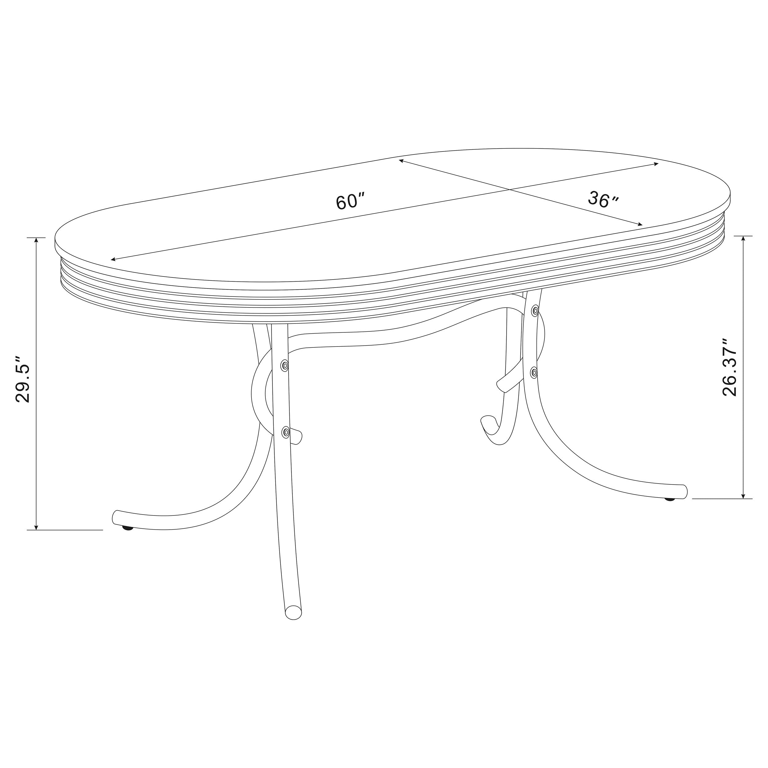 Retro Dining Table - Luxury Home Furniture (MI)
