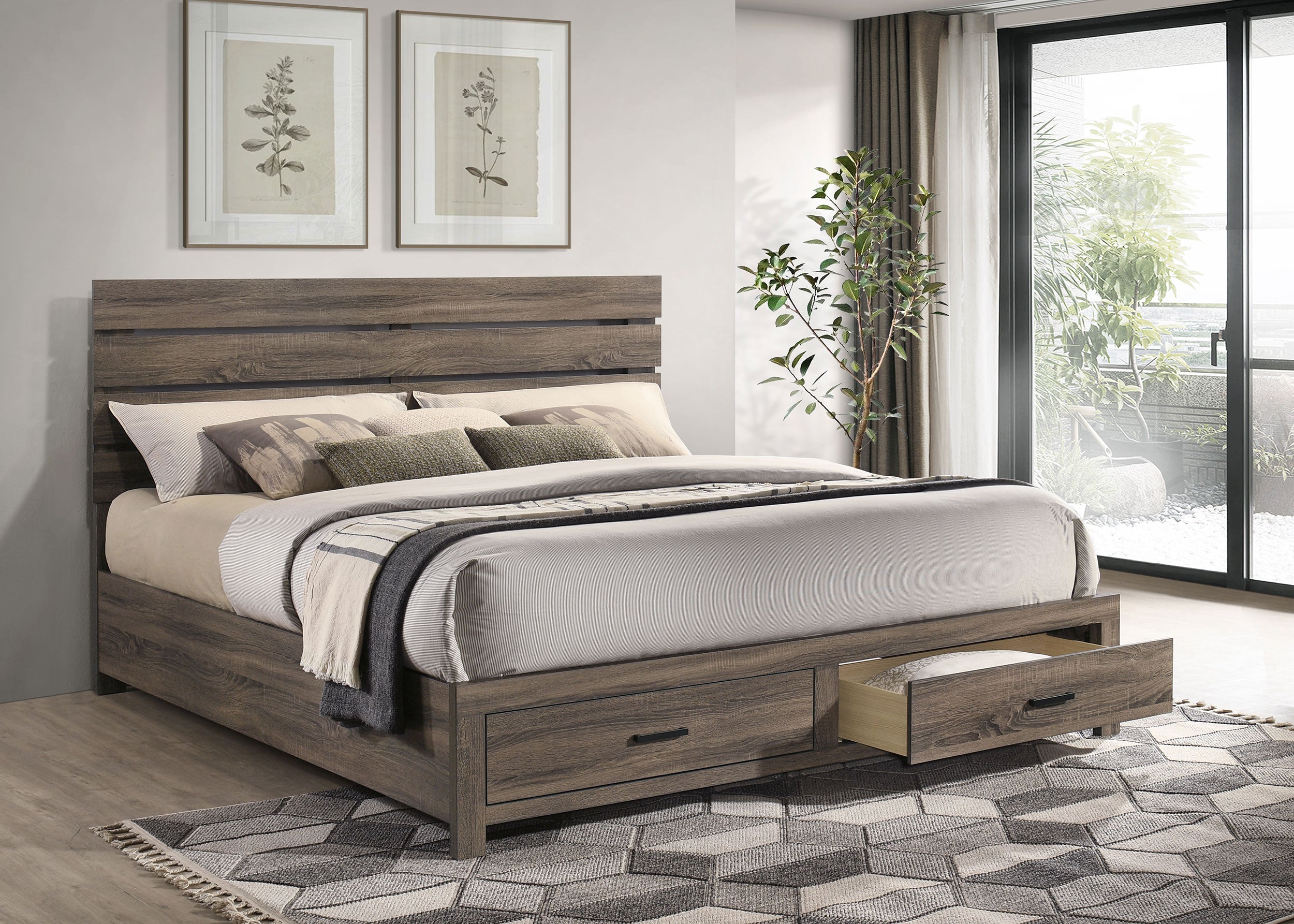 Brantford Panel Platform Storage Bed - Luxury Home Furniture (MI)