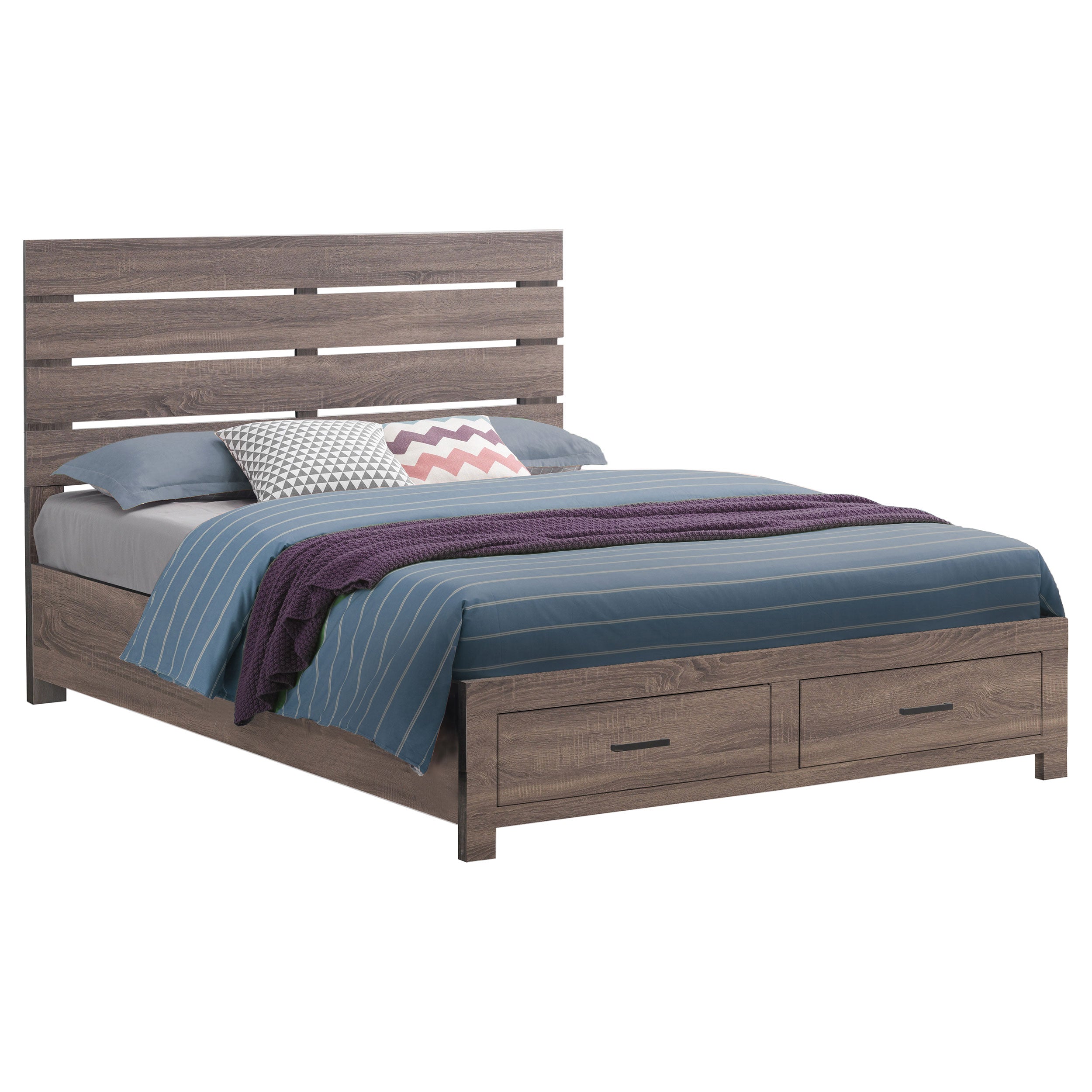 Brantford Wood Storage Panel Bed - Luxury Home Furniture (MI)