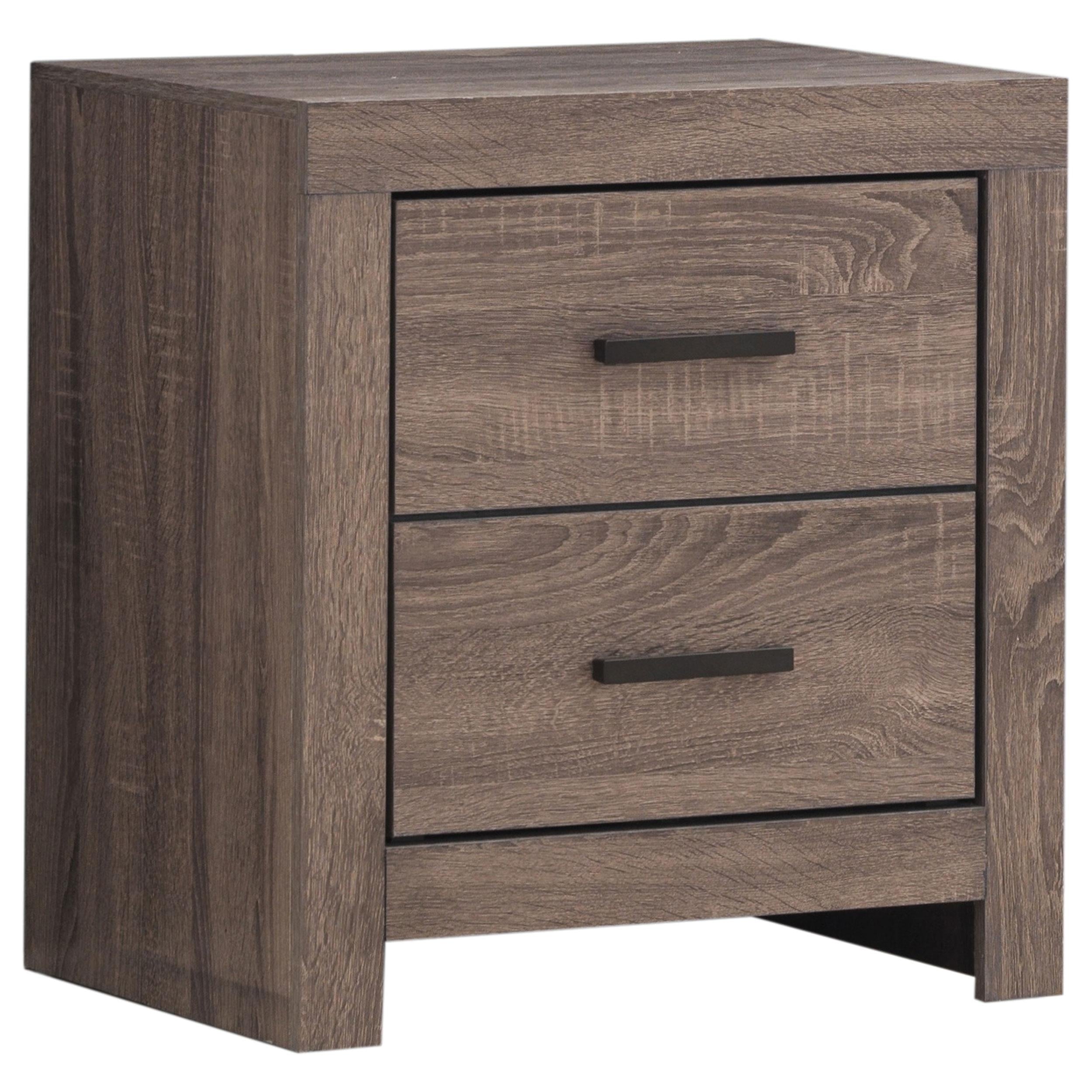 Brantford 2-drawer Nightstand Barrel Oak - Luxury Home Furniture (MI)
