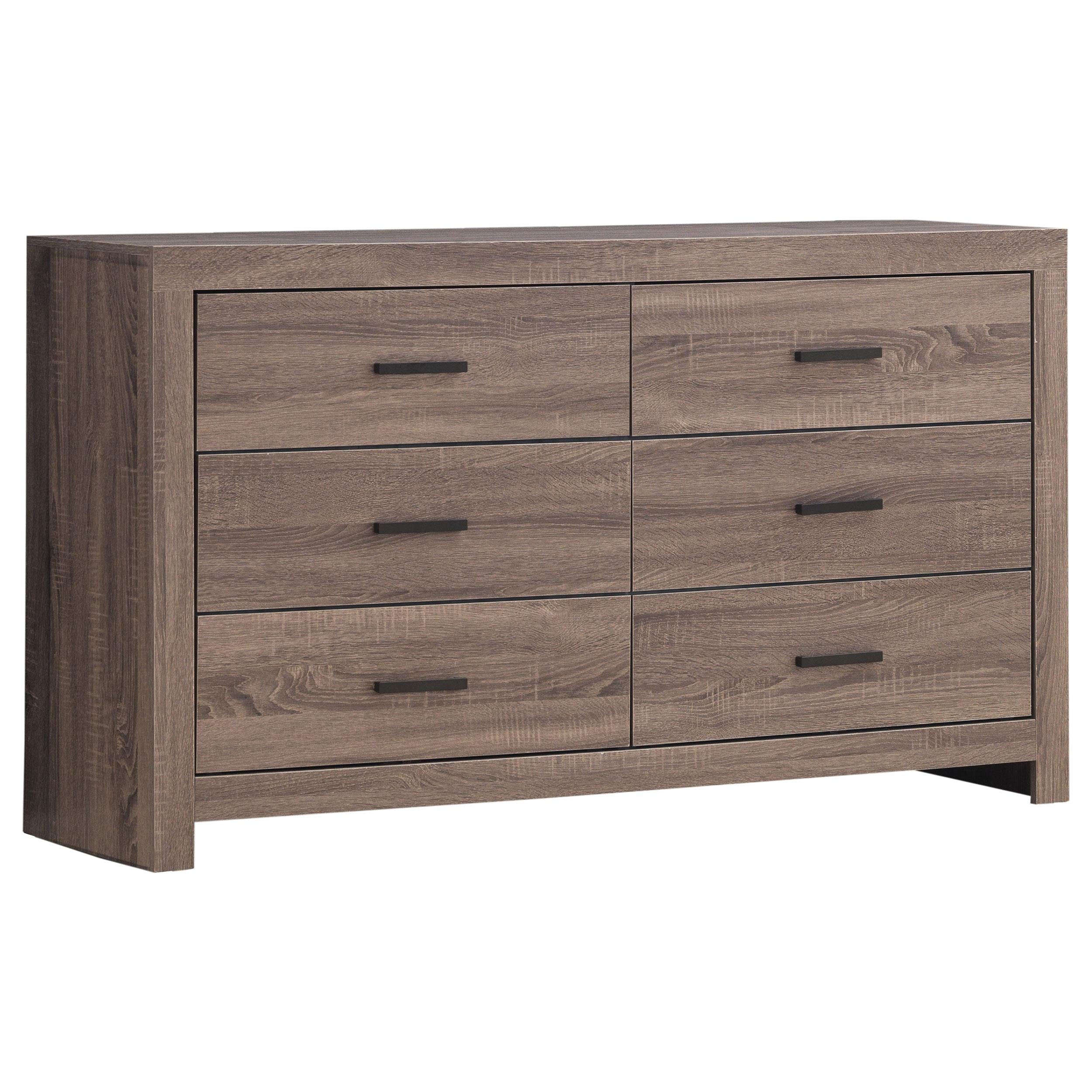 Brantford 6-drawer Dresser Barrel Oak - Luxury Home Furniture (MI)