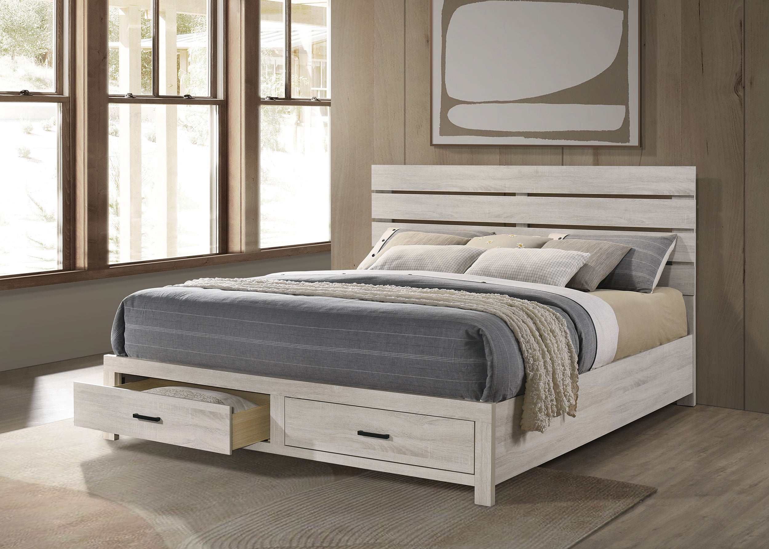 Brantford Panel Platform Storage Bed - Luxury Home Furniture (MI)