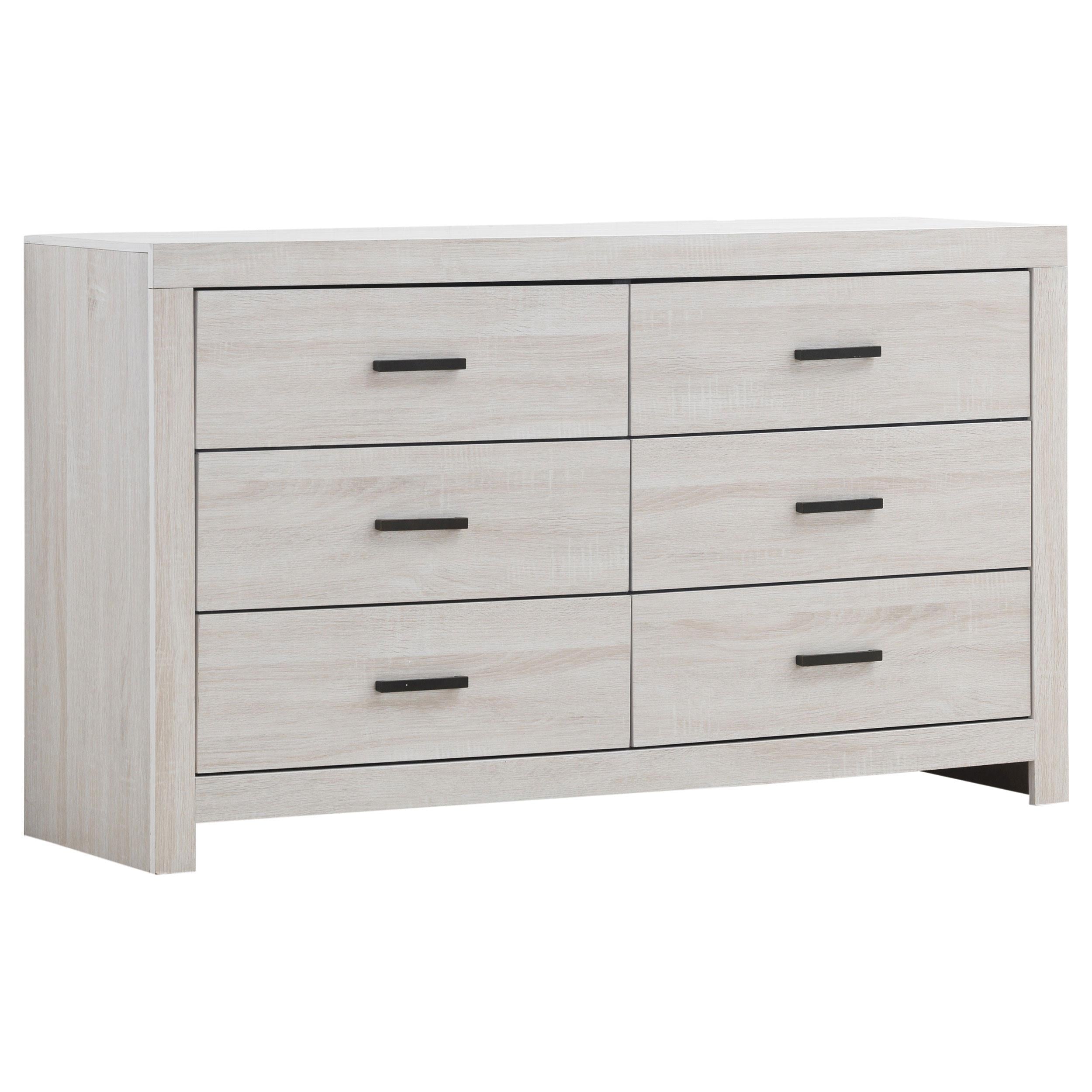 Brantford 6-drawer Dresser Coastal White - Luxury Home Furniture (MI)