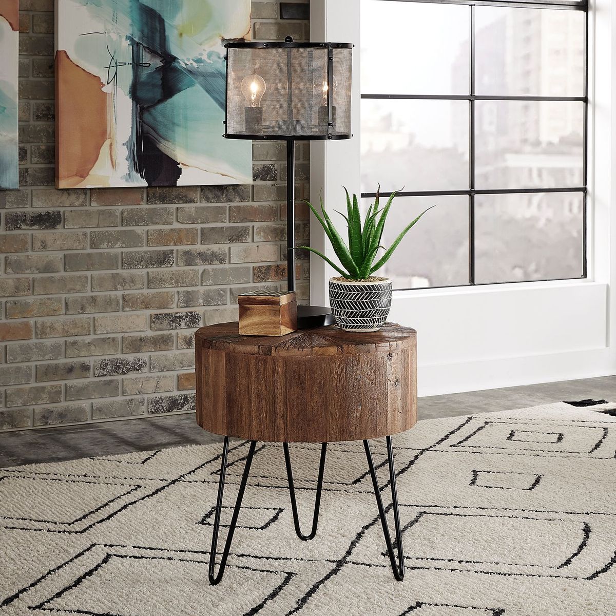 Liberty Furniture Canyon Accent Cocktail Table in Railroad Brown - Luxury Home Furniture (MI)