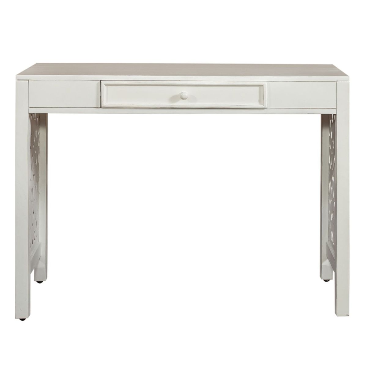 Liberty Furniture Trellis Lane Accent Writing Desk in Weathered White image