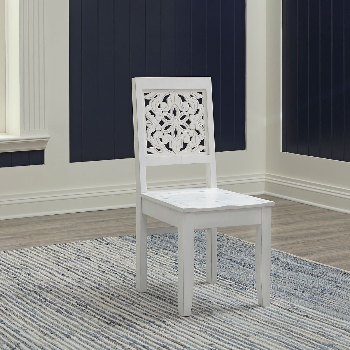 Liberty Furniture Trellis Lane Accent Chair in Weathered White - Luxury Home Furniture (MI)