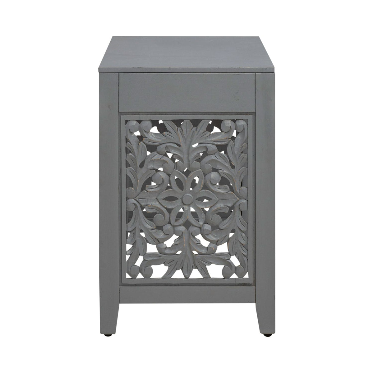 Liberty Furniture Trellis Lane Accent Writing Desk in Grey EST SHIP TIME APPX 4 WEEKS - Luxury Home Furniture (MI)