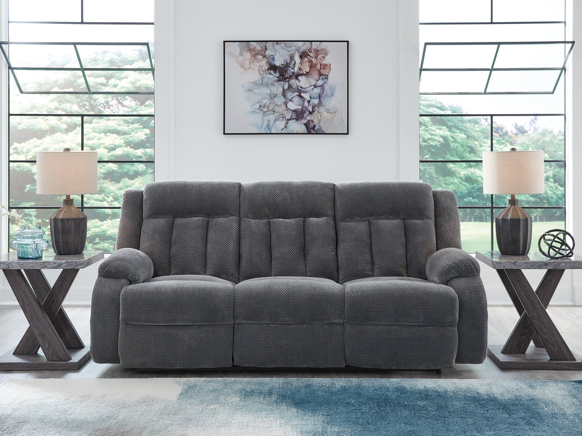 Observation Power Reclining Sofa with Drop Down Table - Luxury Home Furniture (MI)