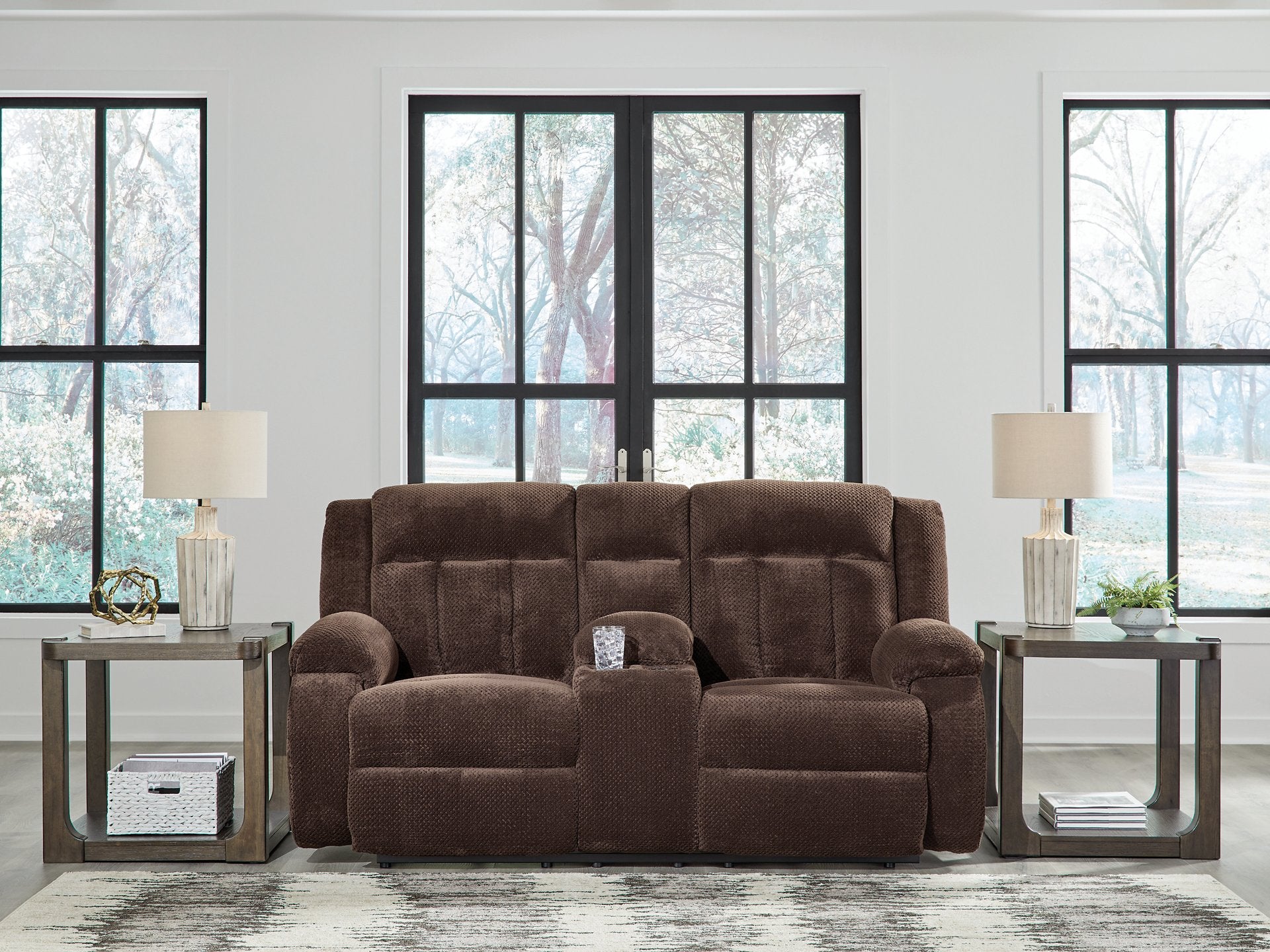 Observation Power Reclining Loveseat with Console - Luxury Home Furniture (MI)