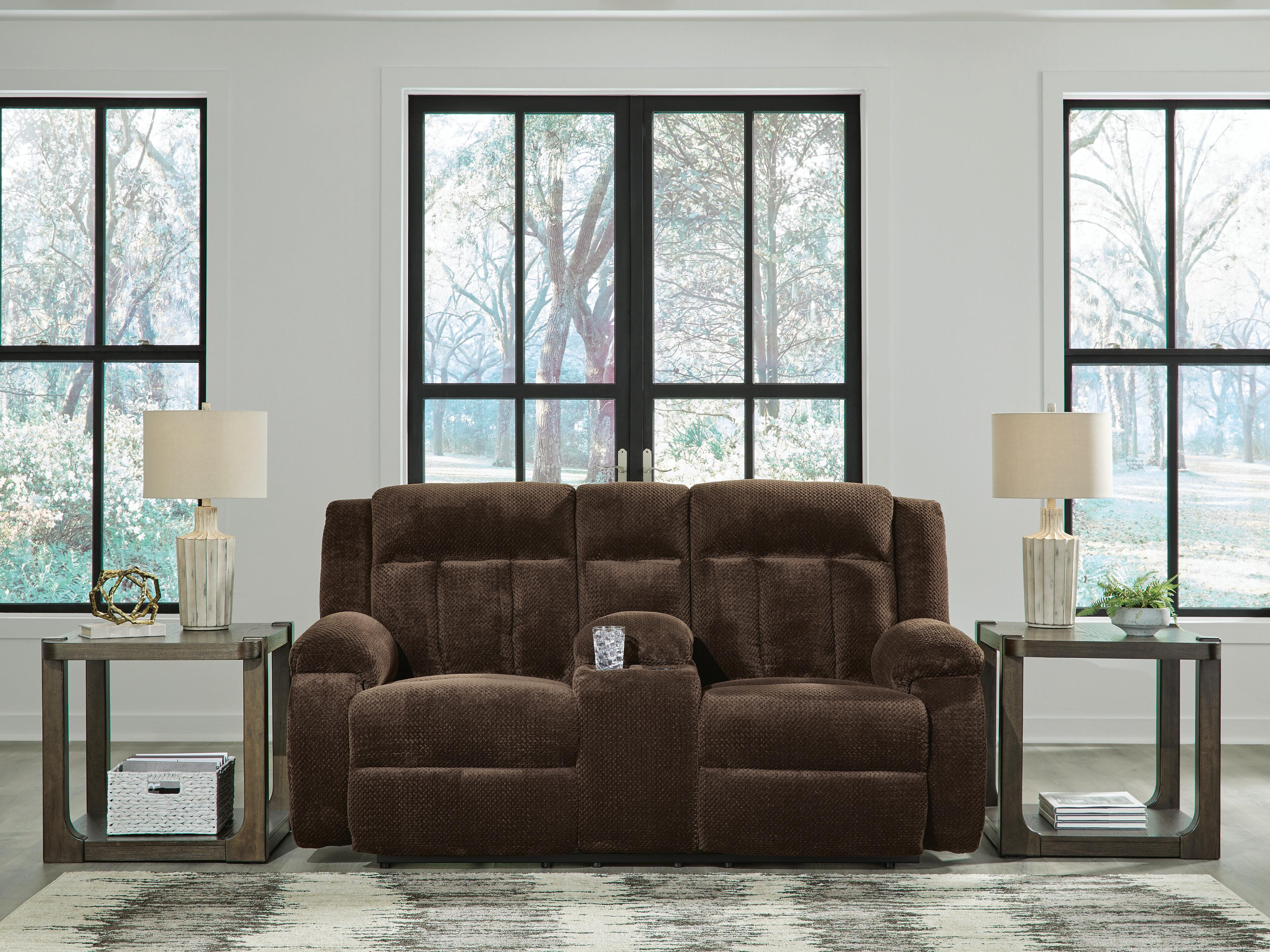 Observation Power Reclining Loveseat with Console - Luxury Home Furniture (MI)