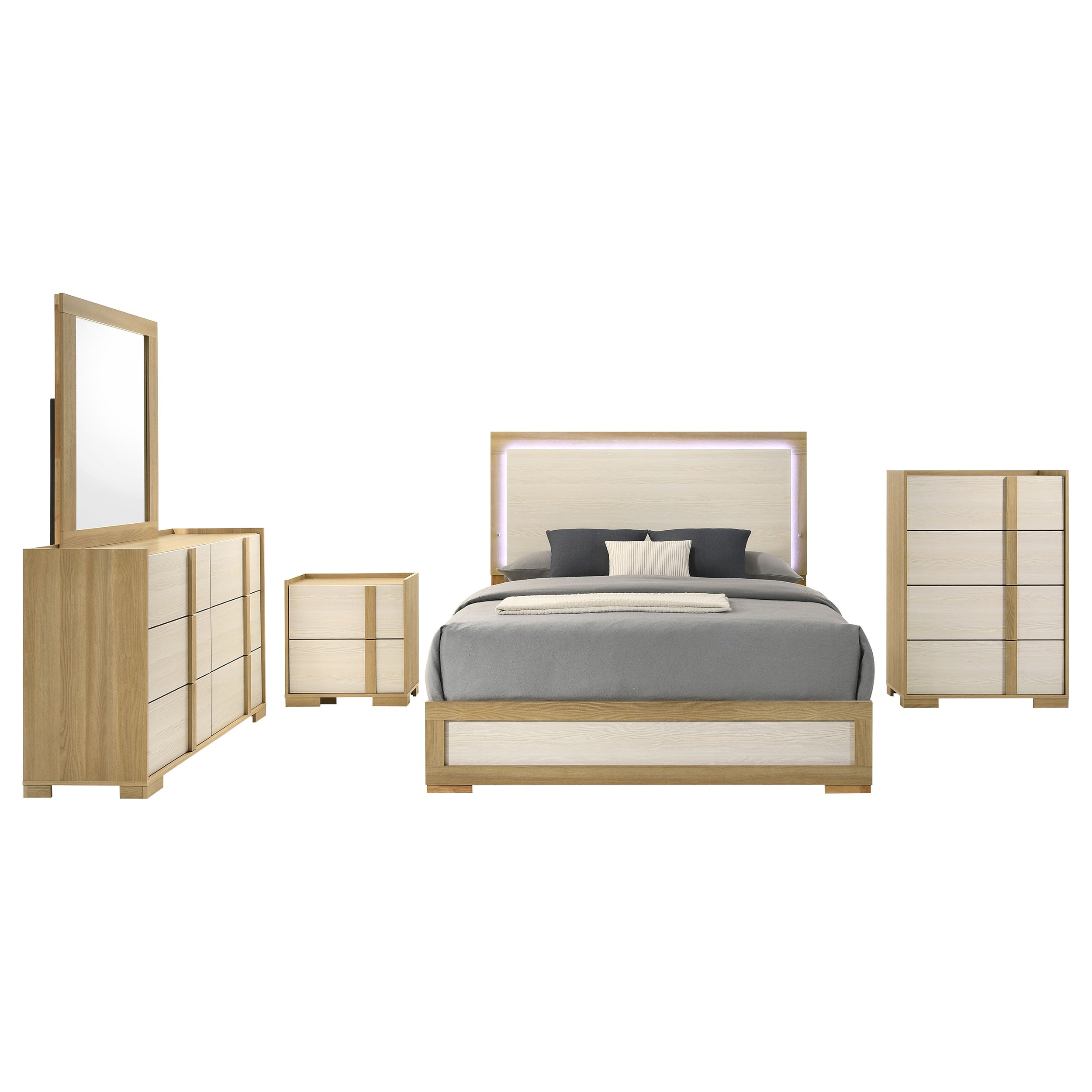 Hyland 4 & 5 Piece Bedroom Set E.King & Queen - Luxury Home Furniture (MI)