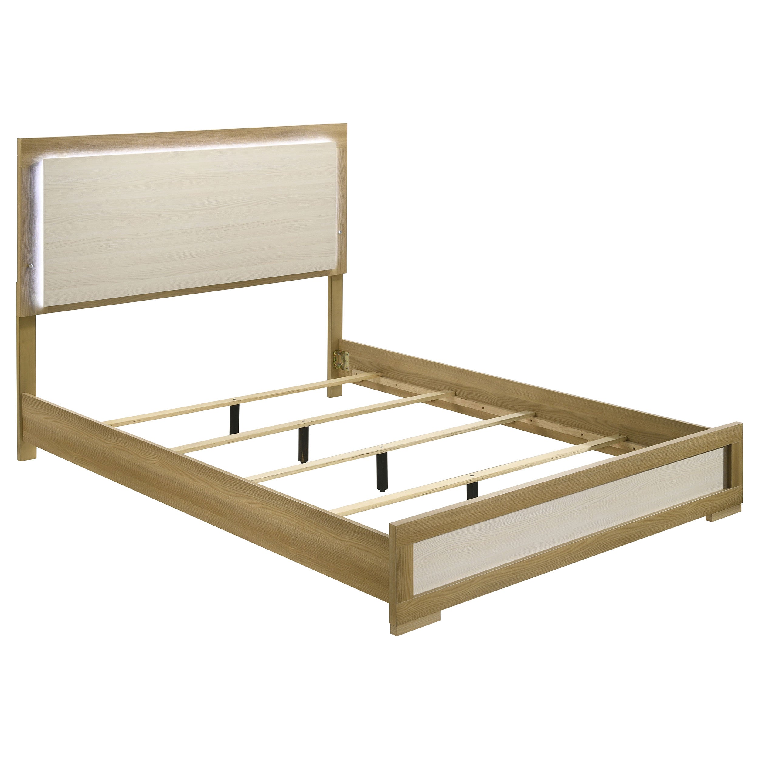 Hyland Panel Bed with LED Lighting - Luxury Home Furniture (MI)