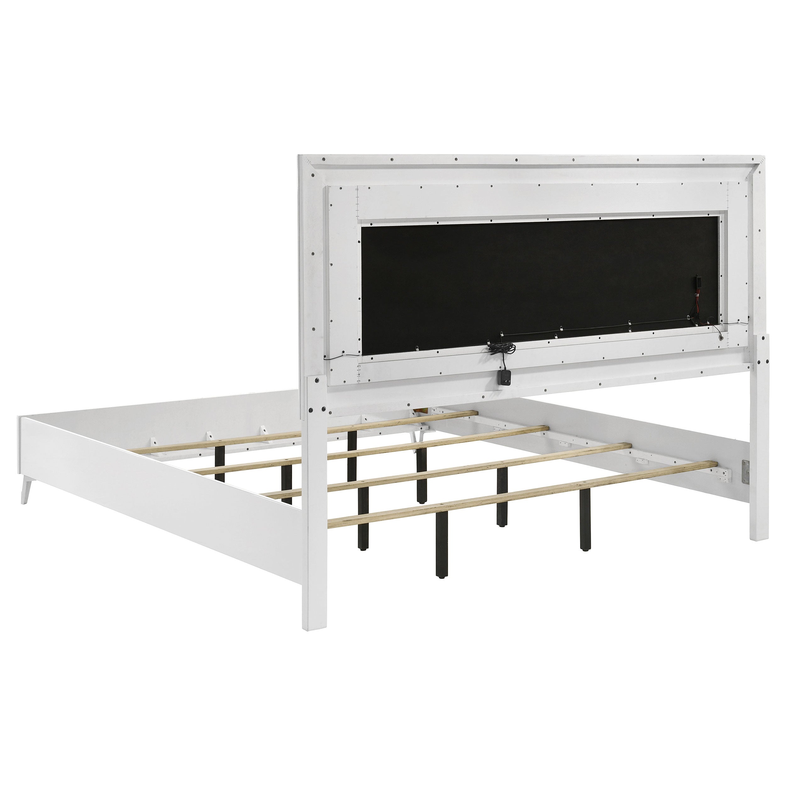 Cassia Panel Bed with LED Lighting - Luxury Home Furniture (MI)