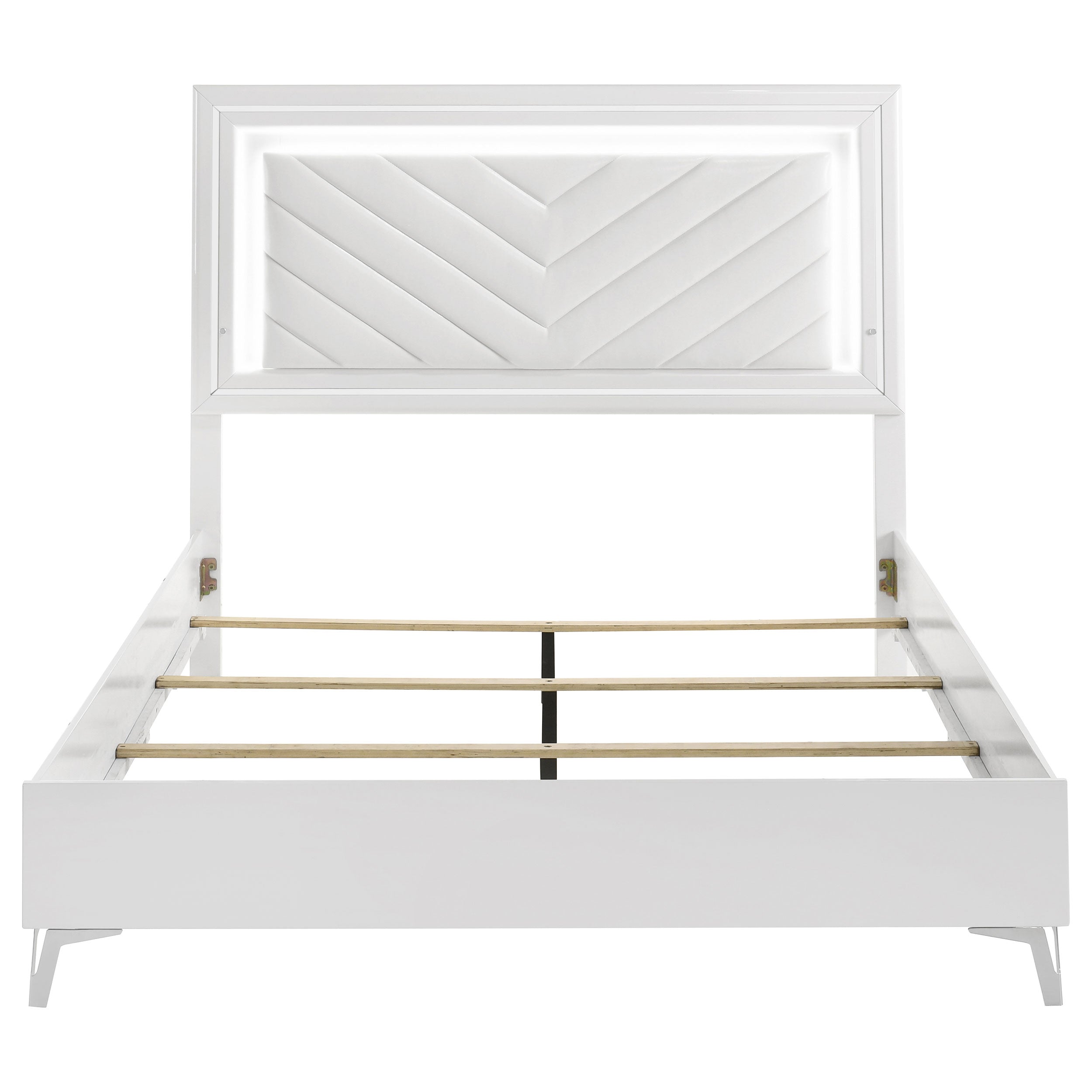 Cassia Panel Bed with LED Lighting - Luxury Home Furniture (MI)