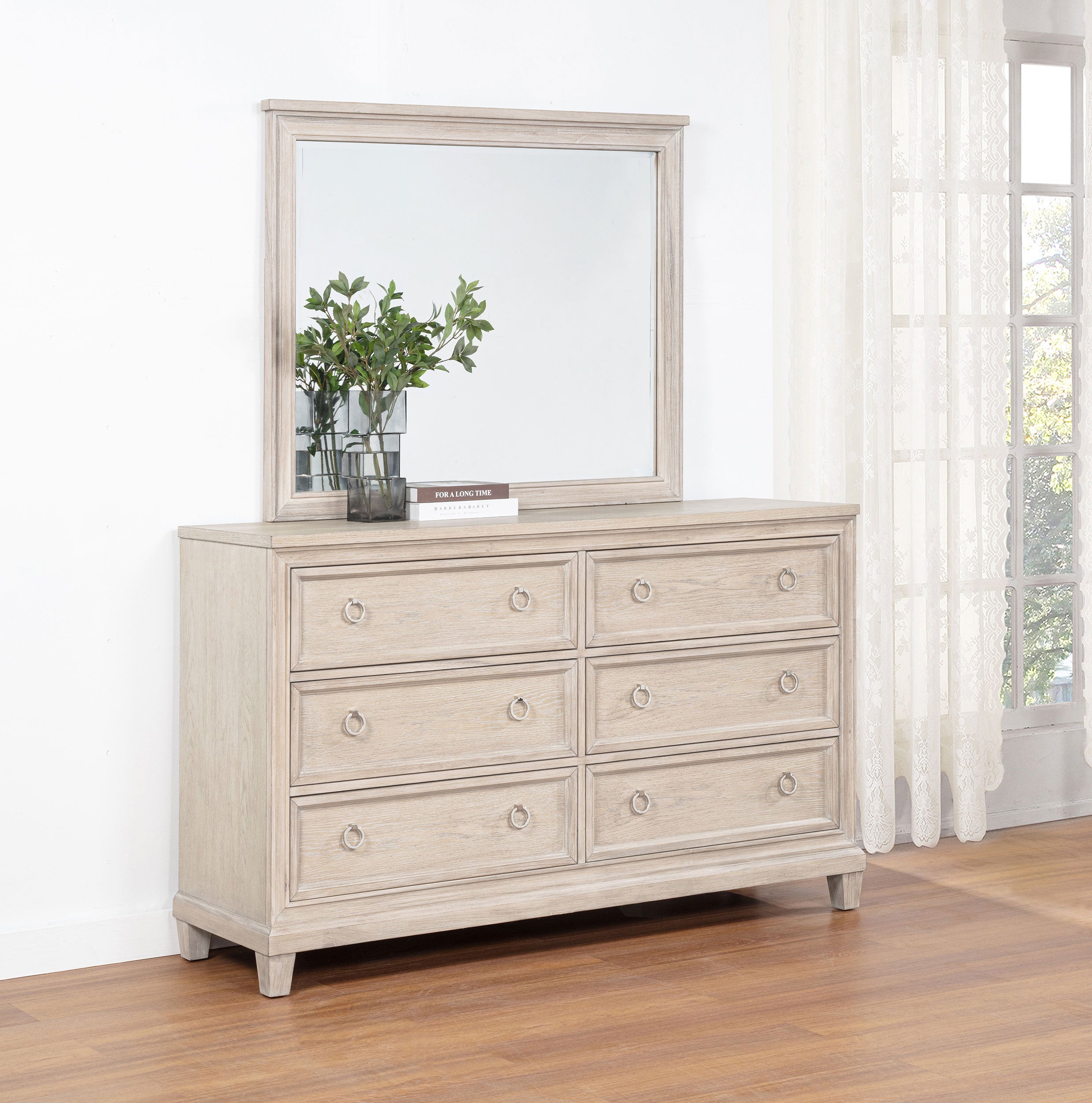 Pembroke Dresser with Mirror - Luxury Home Furniture (MI)
