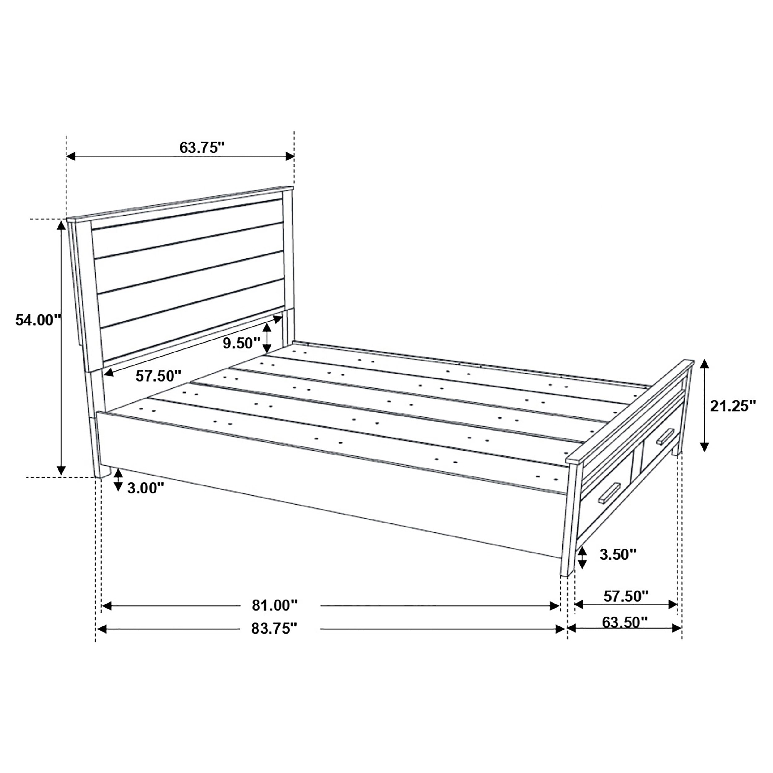 Woodmont Panel Platform Storage Bed