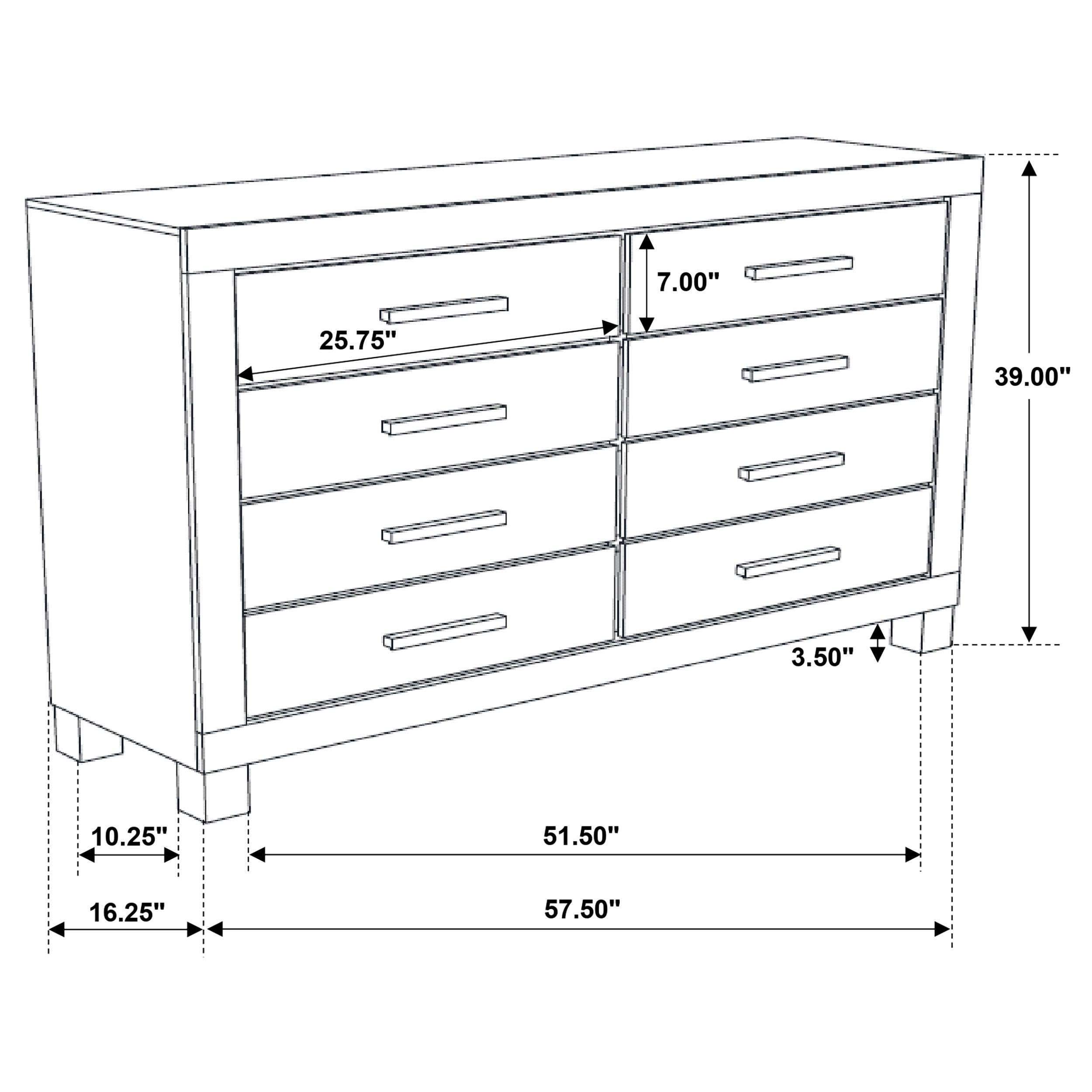 Woodmont Dresser - Luxury Home Furniture (MI)