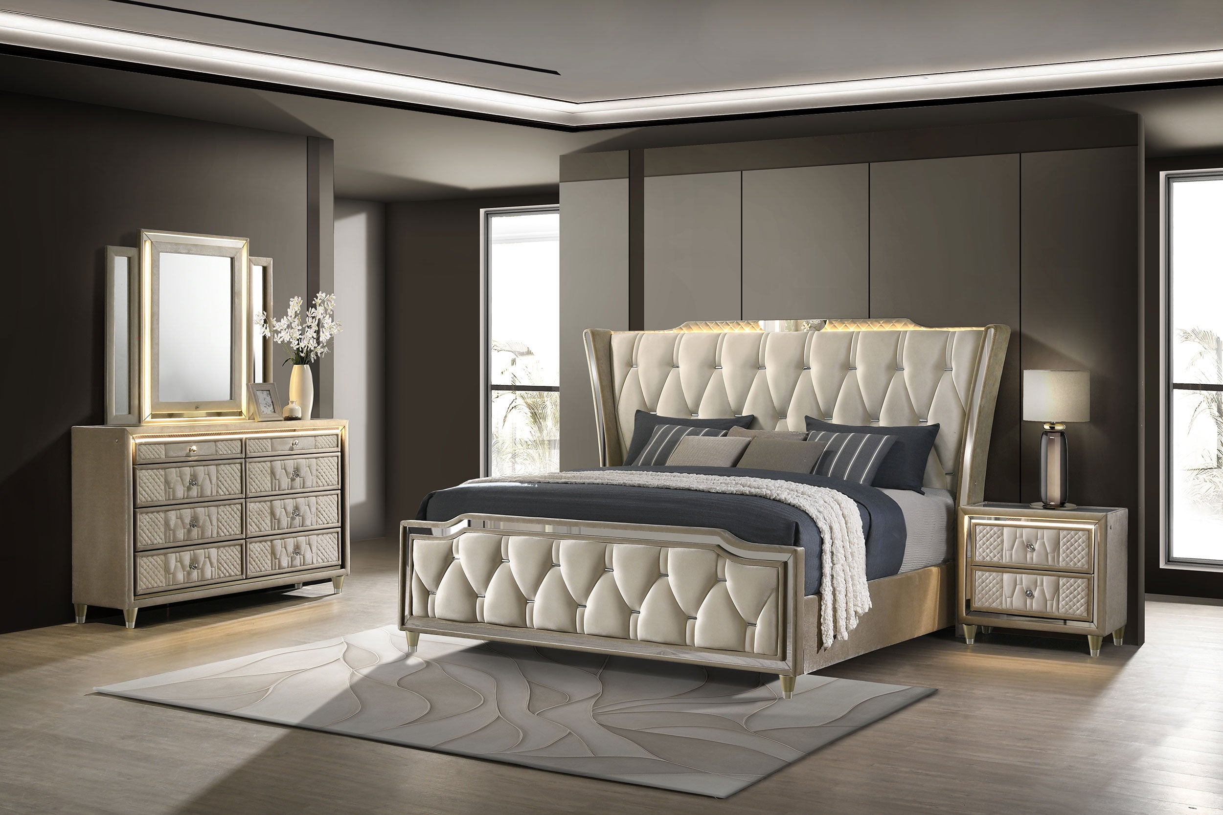 Lorient Bedroom Set - Luxury Home Furniture (MI)