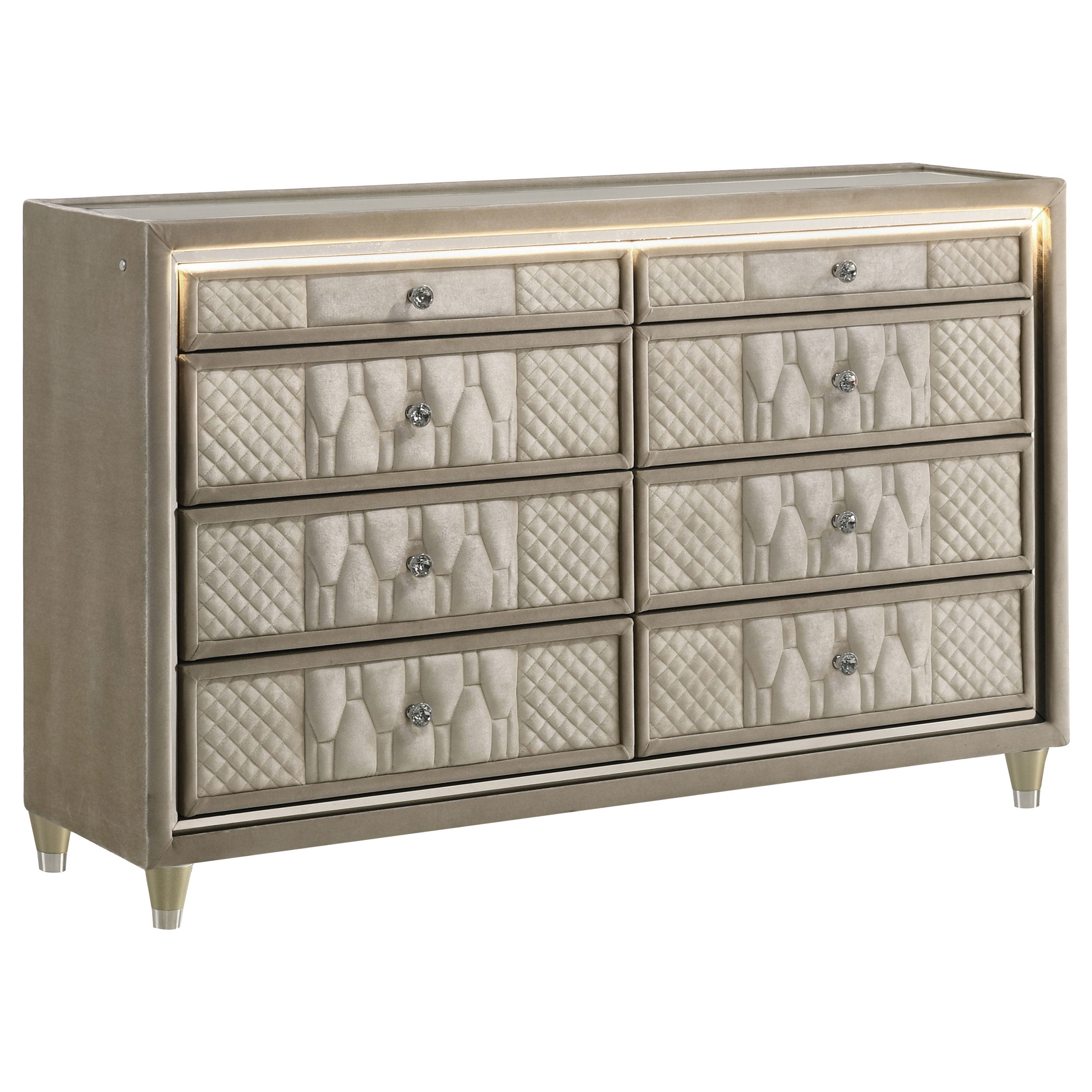 Lorient LED Dresser - Luxury Home Furniture (MI)