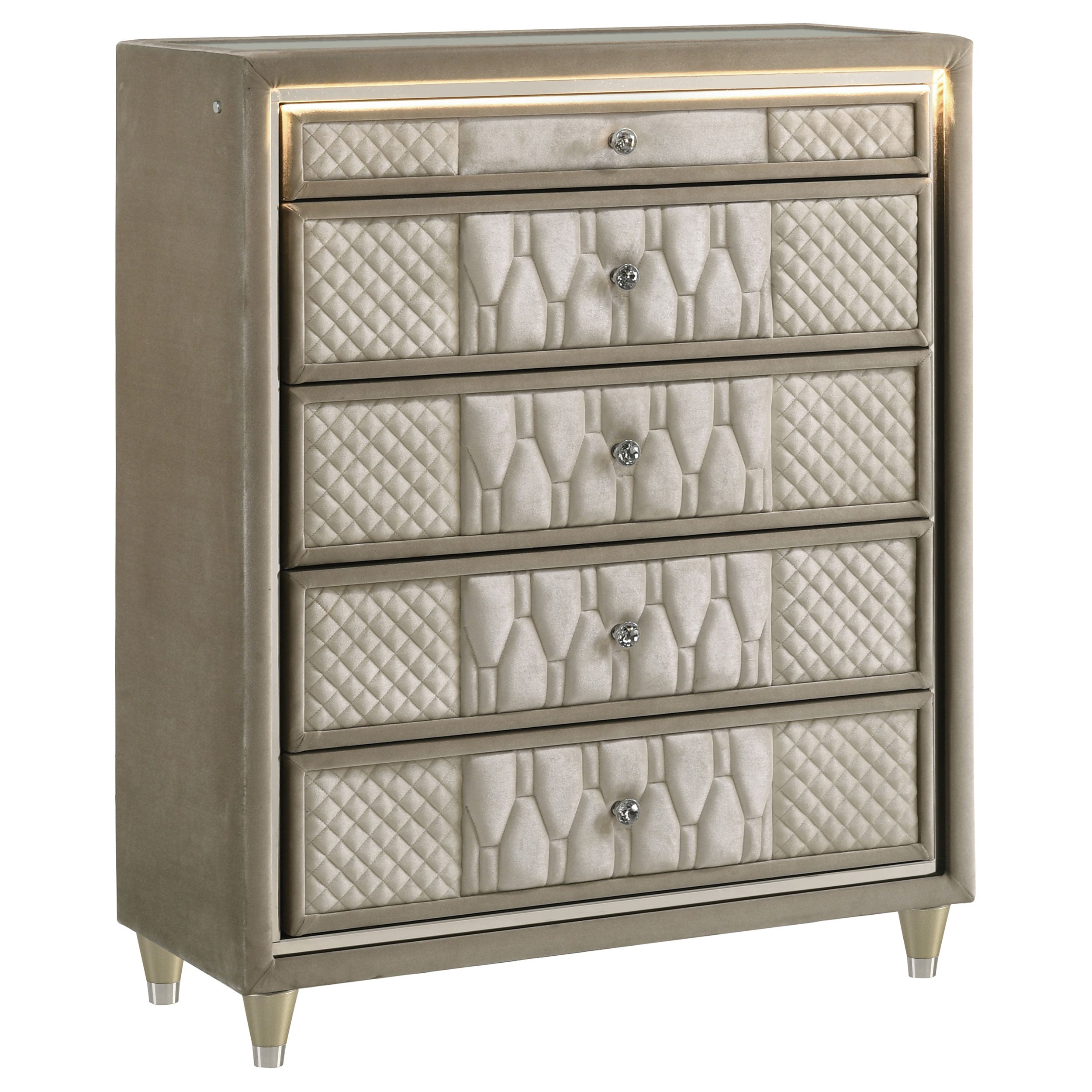 Lorient Chest of Drawers with LED Lighting - Luxury Home Furniture (MI)