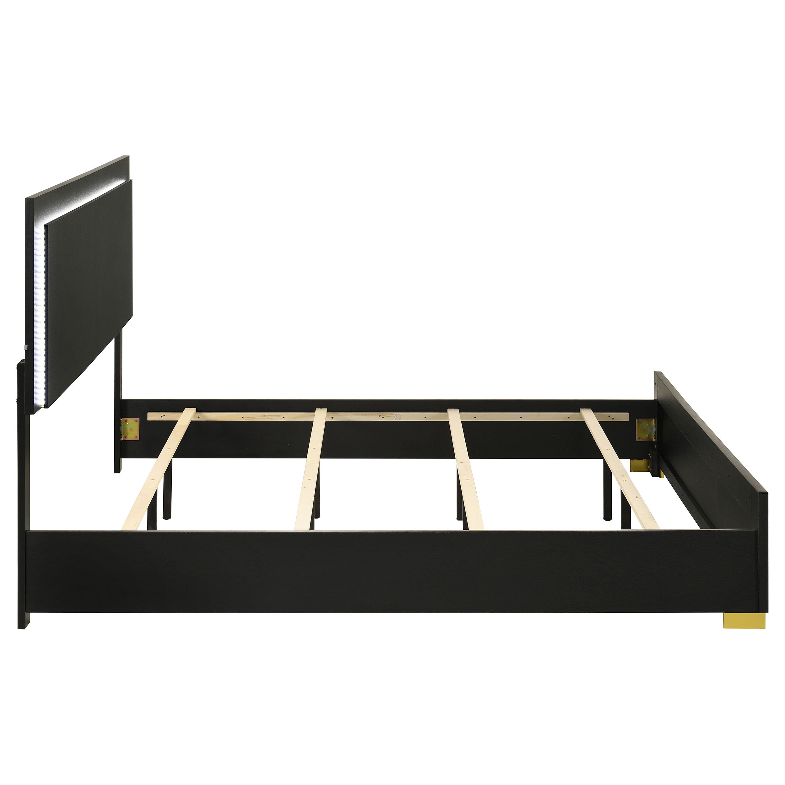 Marceline Panel Bed with LED Lighting - Luxury Home Furniture (MI)