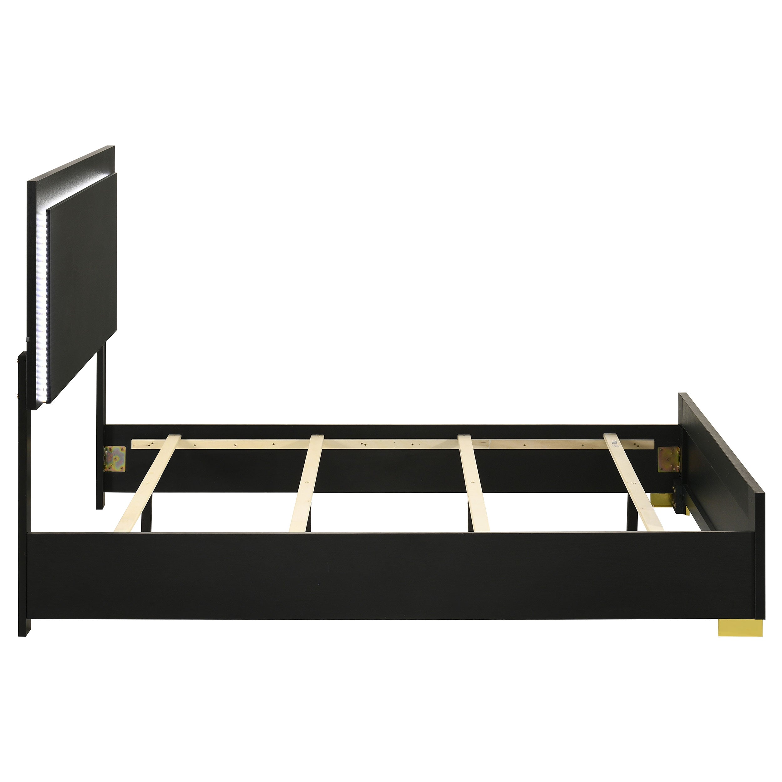 Marceline Panel Bed with LED Lighting - Luxury Home Furniture (MI)