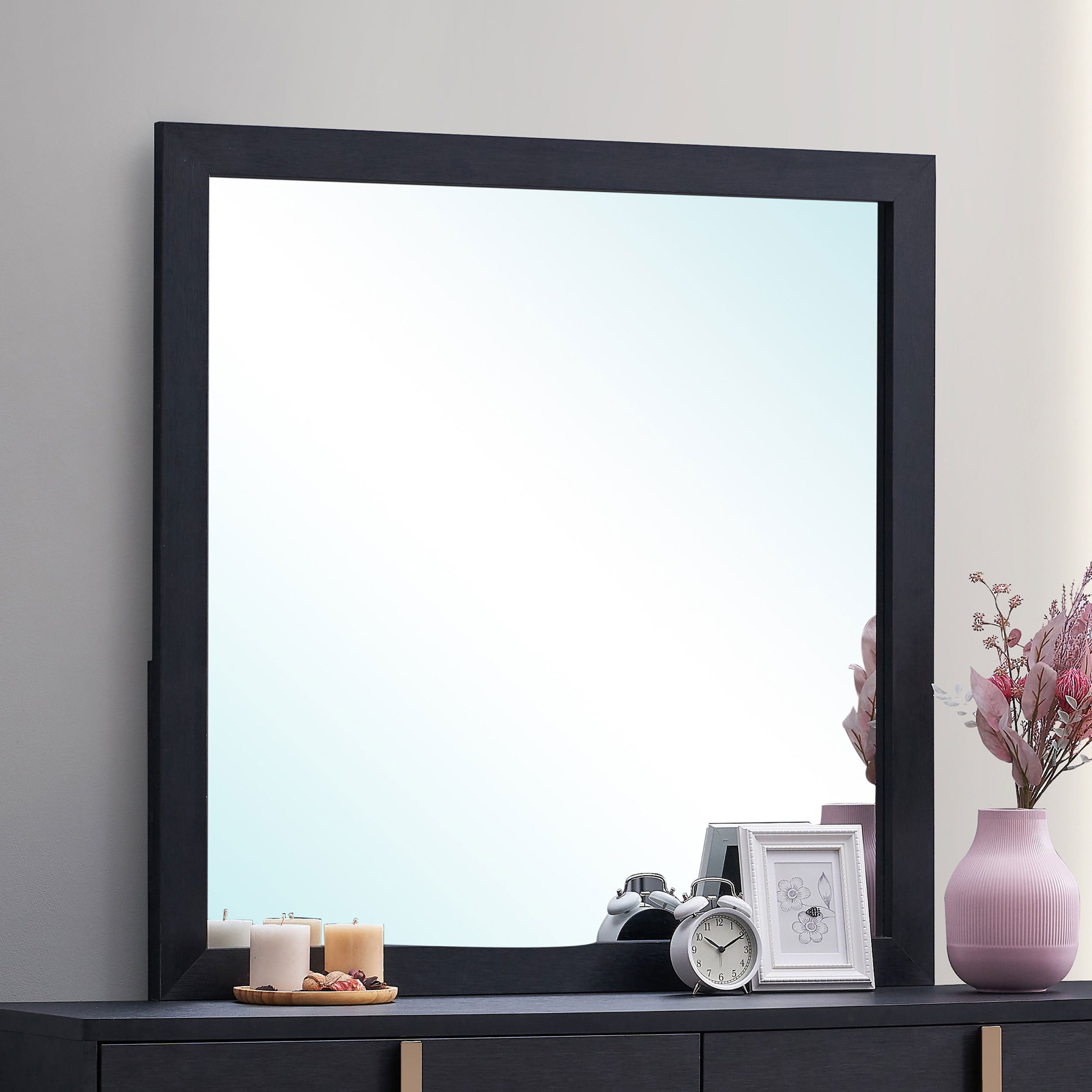 Marceline Dresser Mirror Black - Luxury Home Furniture (MI)