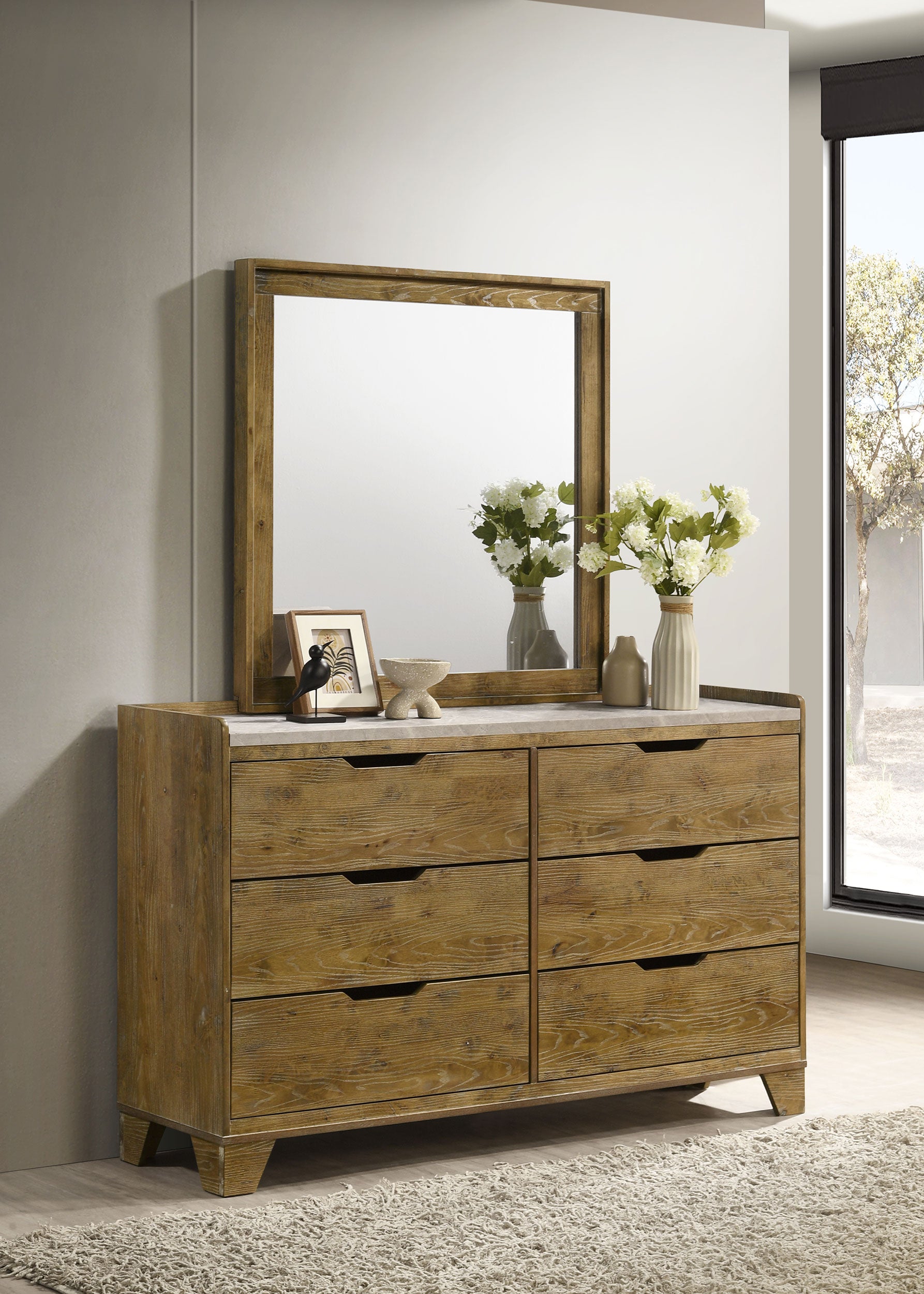 Henderson Dresser with Mirror - Luxury Home Furniture (MI)