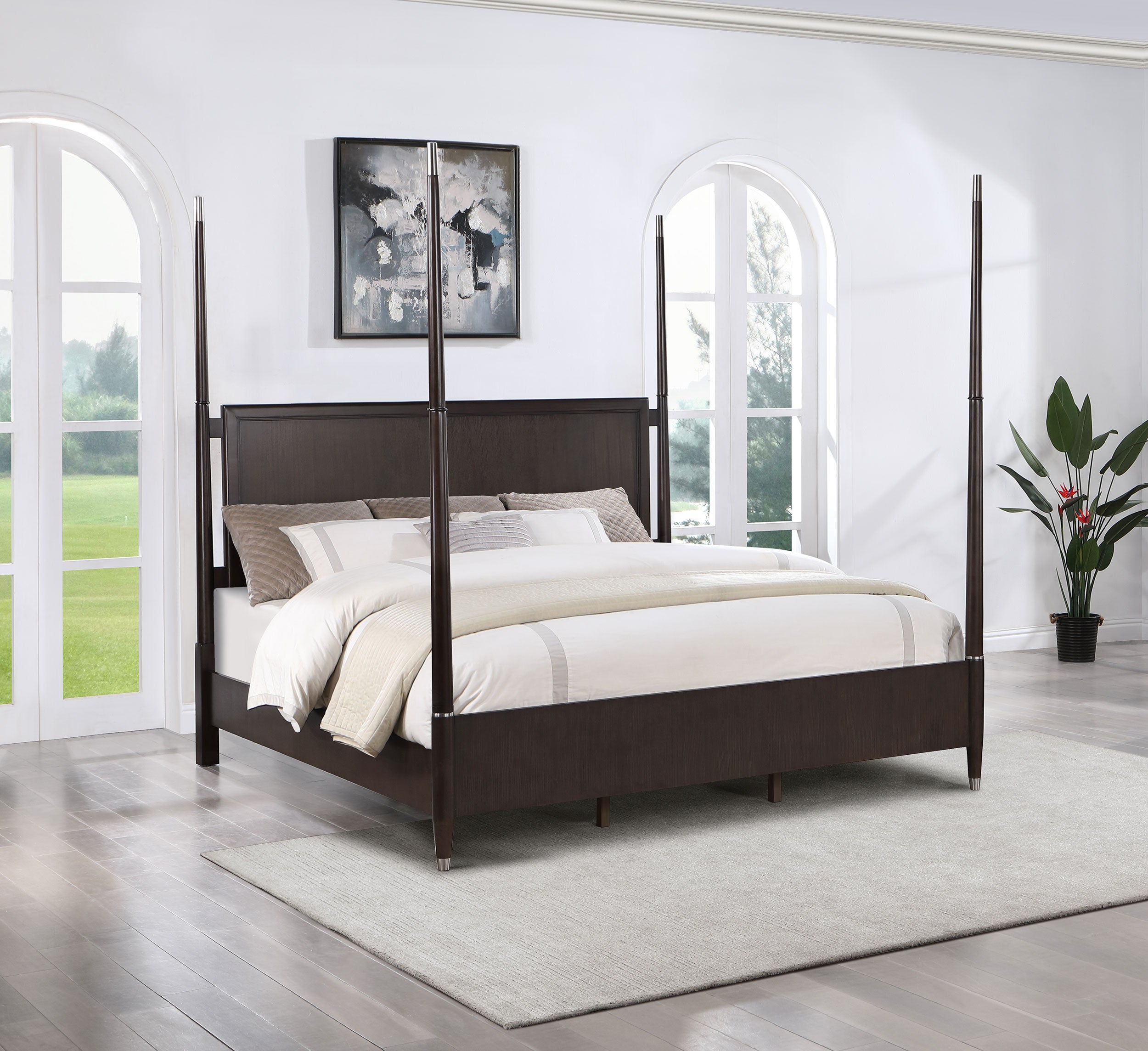 Emberlyn Four-Poster Panel Bed - Luxury Home Furniture (MI)