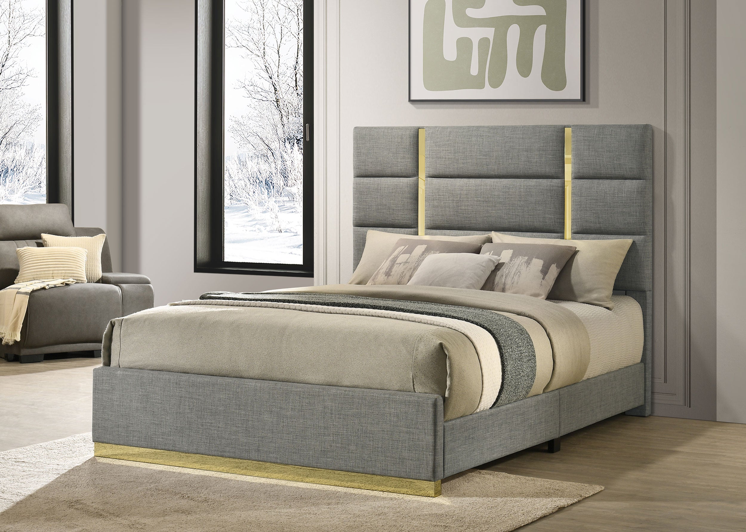 Ines Panel Bed - Luxury Home Furniture (MI)
