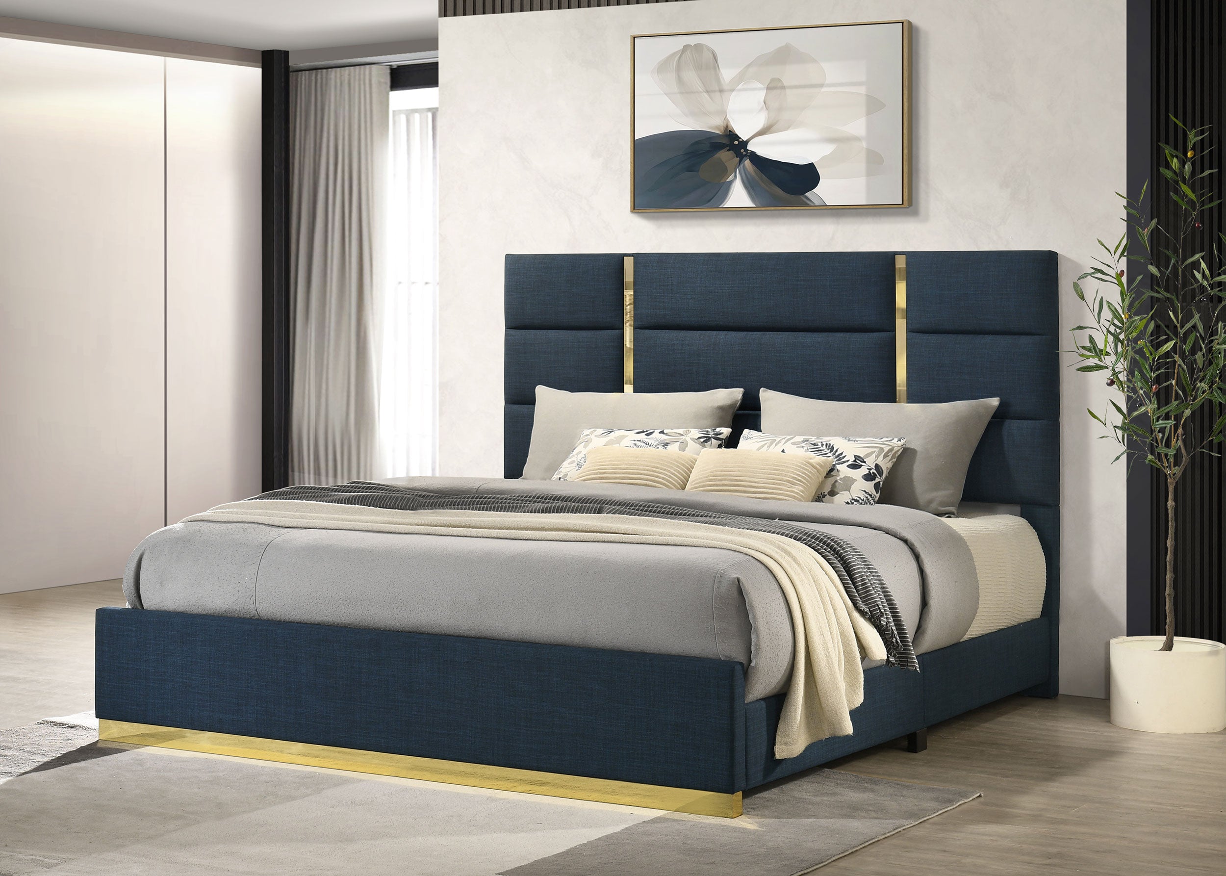 Ines Panel Bed - Luxury Home Furniture (MI)